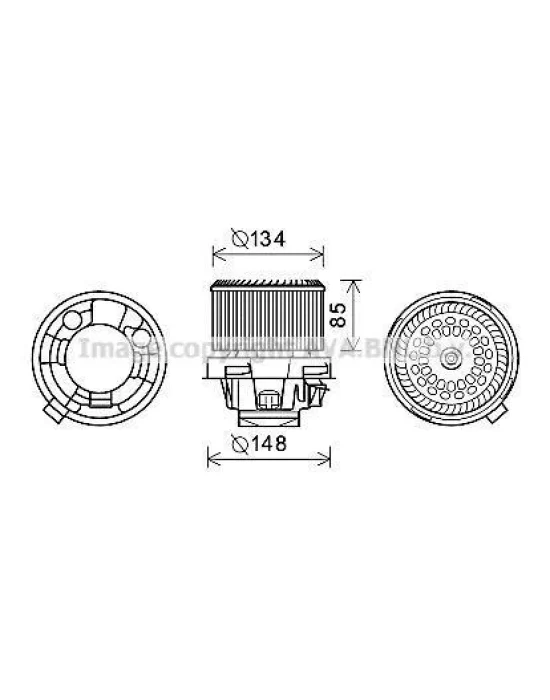 KALORİFER MOTORU 347005 P207 1.4 1.4 16V 1.6 16V 1.4HDI 1.6HDI (06-)