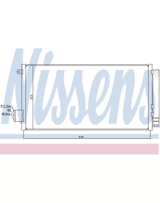 KLİMA KONDENSERİ 347285 EGEA 1.3 1.6 MJET 1.4 AL/PL/BRZ