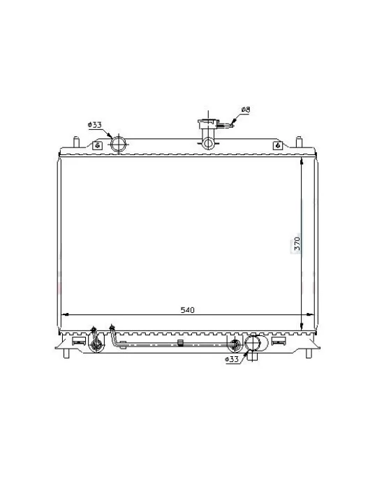 RADYATÖR 369500 ACCENT ERA 1.5 CRDI (370x538x26) BRAZING MT