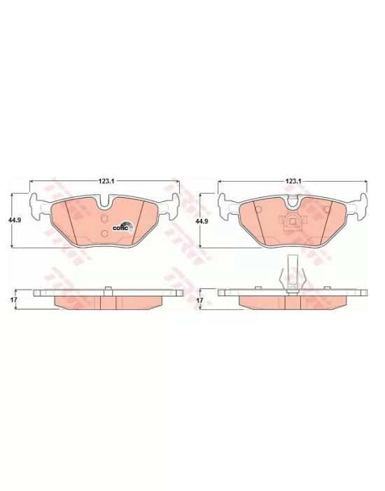 DİSK BALATA ÖN ST23312 BMW E60 E46 320İ 323İ 328İ