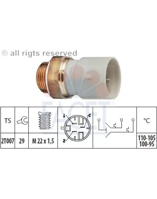 FAN MÜŞÜRÜ 202355885 VECTRA-A ASTRA-F (3 FİŞ) (95-110)