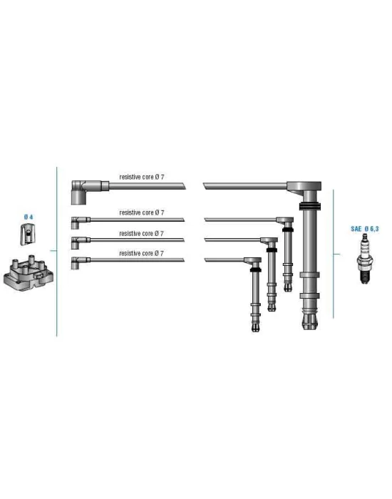 BUJİ KABLOSU TAKIMI 1088 PALIO SIENA WEEKEND 1.6İE