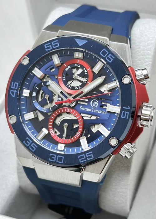 Sergio Tacchini Silikon Kordon Foknsiyonlu Erkek Kol Saati