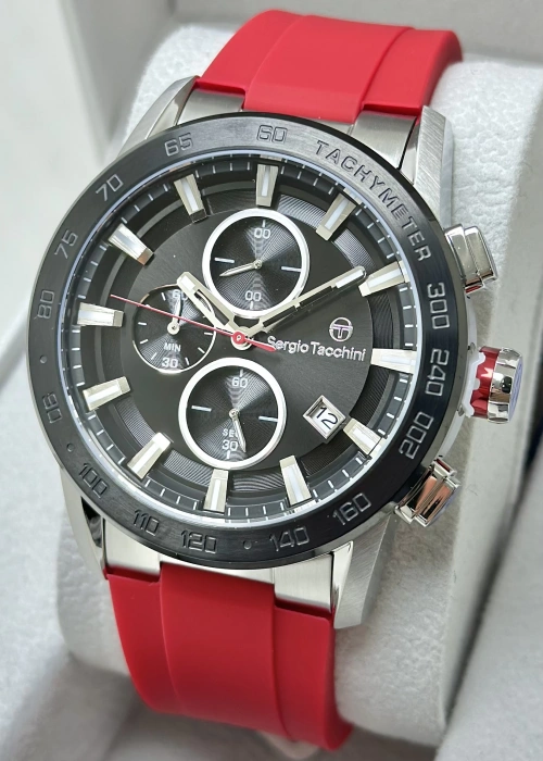 Sergio Tacchini Silikon Kordon Foknsiyonlu Erkek Kol Saati