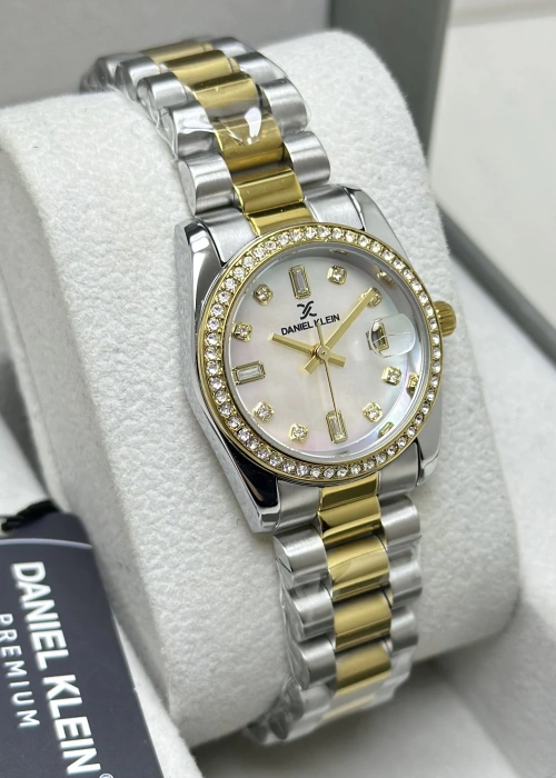 Daniel Klein Orijinal 2 Yıl Garantili Sedef Kadran Çelik Kordon Kadın Kol Saati ILK10108M3