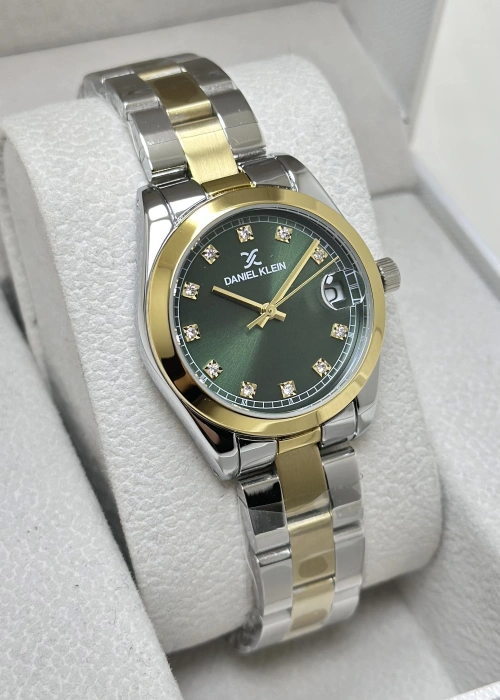 Daniel Klein Orijinal Yeşil Katran Su Geçirmez Metak Kordon Kadın Kol Saati ILK245.32
