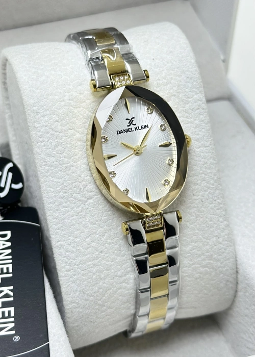 Daniel Klein Orijinal Beyaz Katran Su Geçirmez Metak Kordon Kadın Kol Saati ILK10164-5