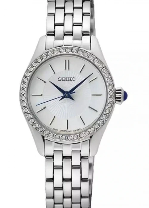 Seiko SUR539P1 Bombeli Hardlex Cam 10 atm Kadın Kol Saati