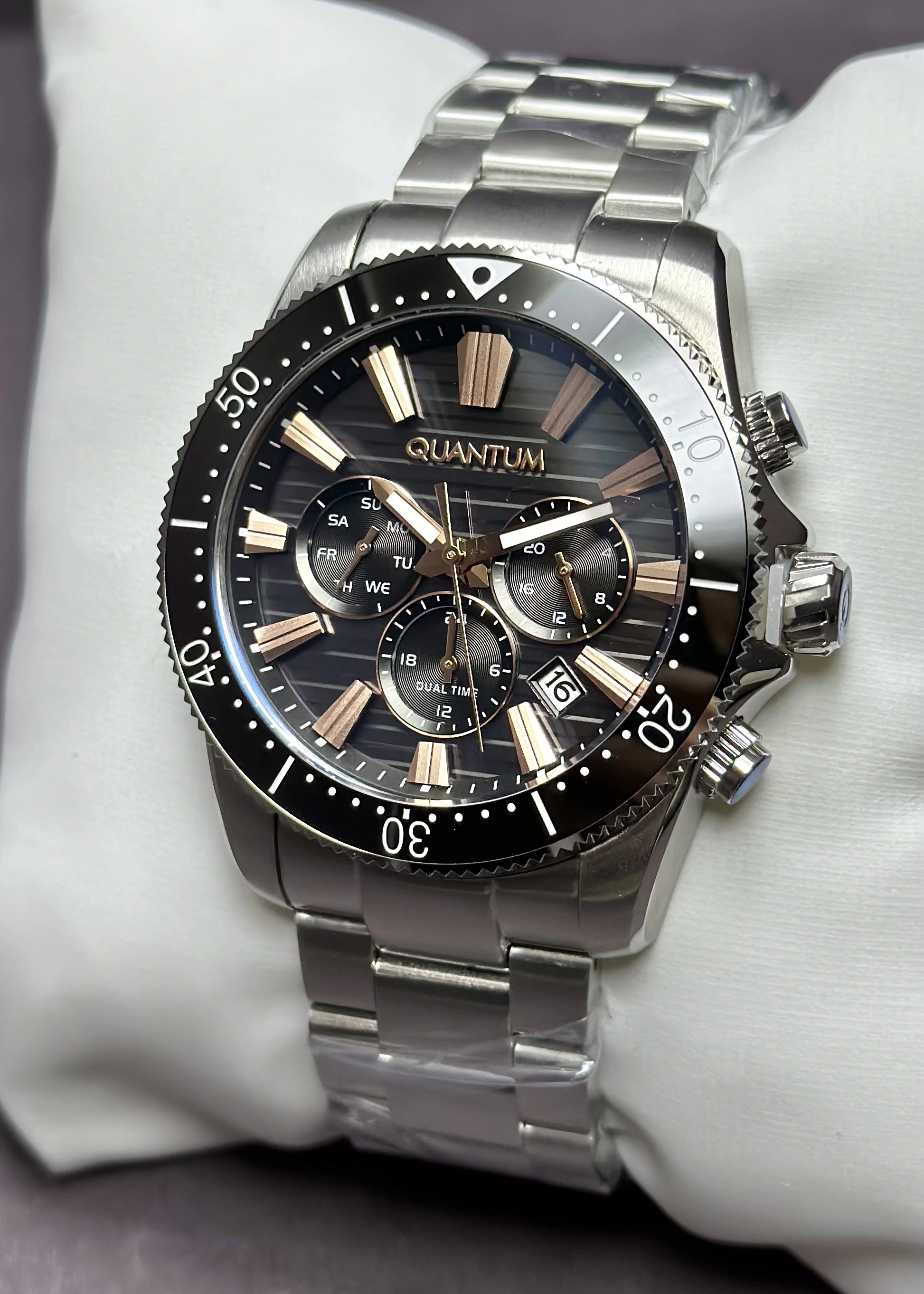 Qunatum Orijinal 2 Yıl Garantili Su Geçirmez Çelik Kordon Fonksiyonlu Erkek Kol Saati