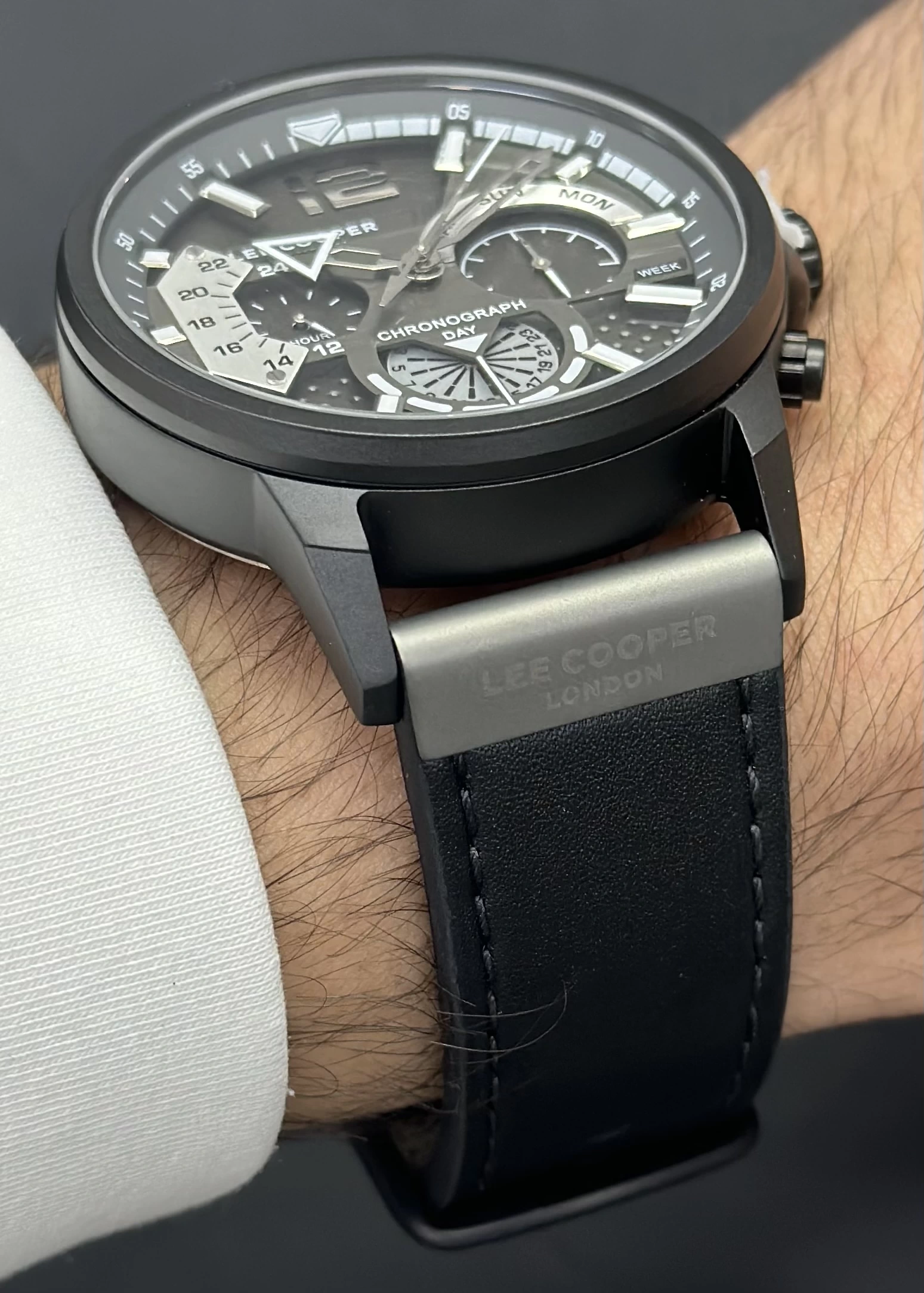 Lee Cooper Orijinal 2 Yıl Garantili Su Geçirmez Deri Kordon Fonksiyonlu Erkek Kol Saati