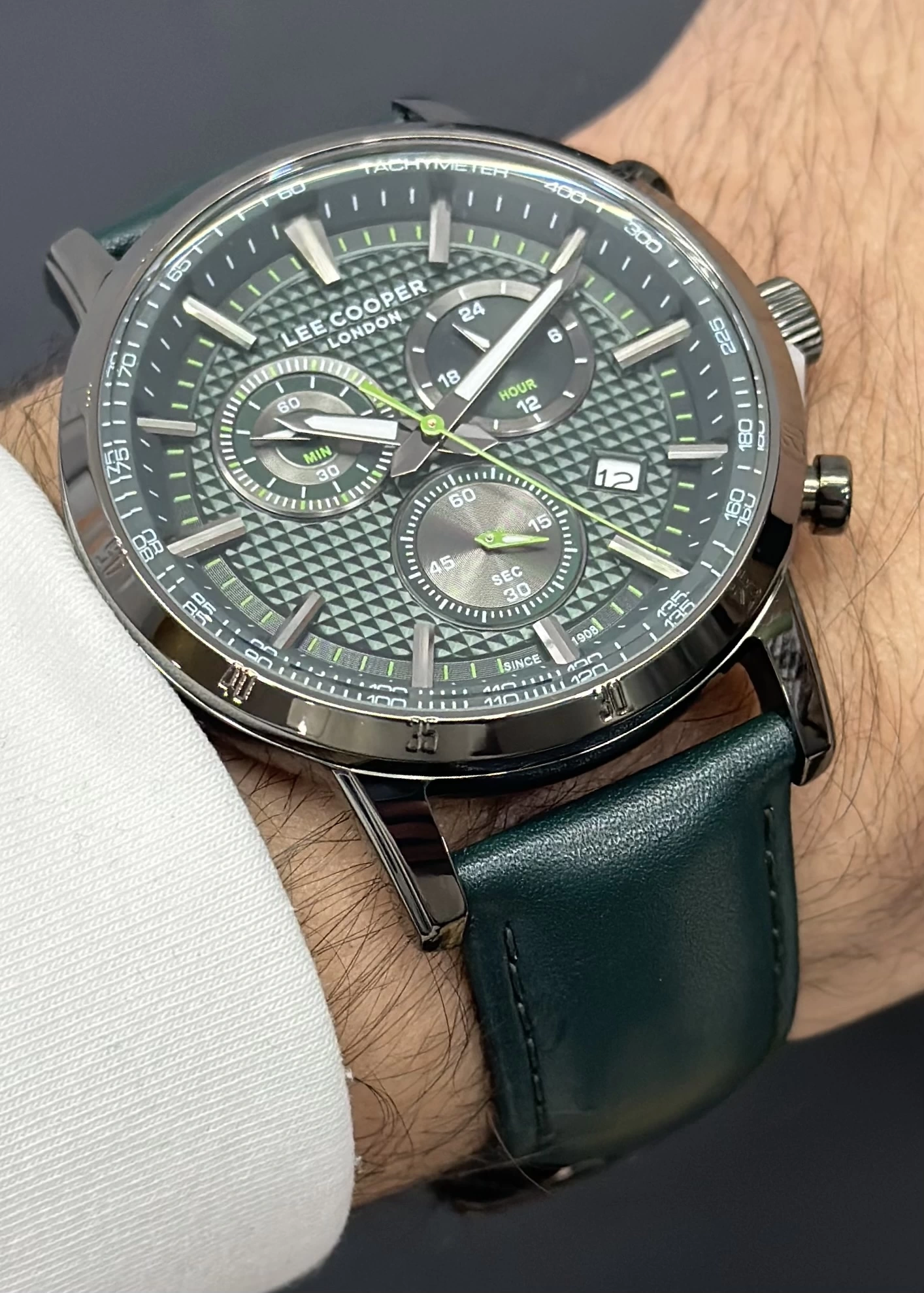 Lee Cooper Orijinal 2 Yıl Garantili Su Geçirmez Deri Kordon Fonksiyonlu Erkek Kol Saati
