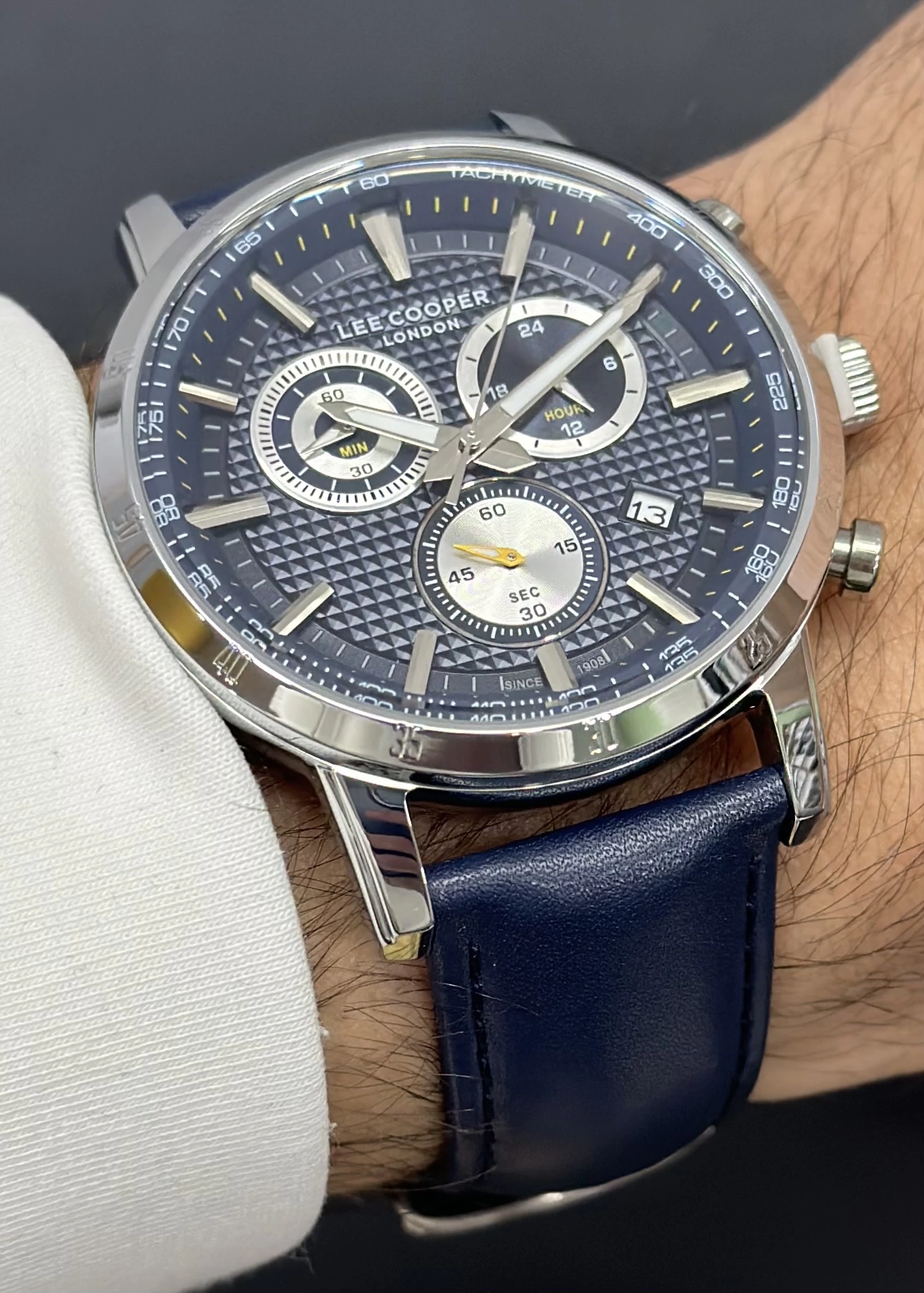 Lee Cooper Orijinal 2 Yıl Garantili Su Geçirmez Deri Kordon Fonksiyonlu Erkek Kol Saati