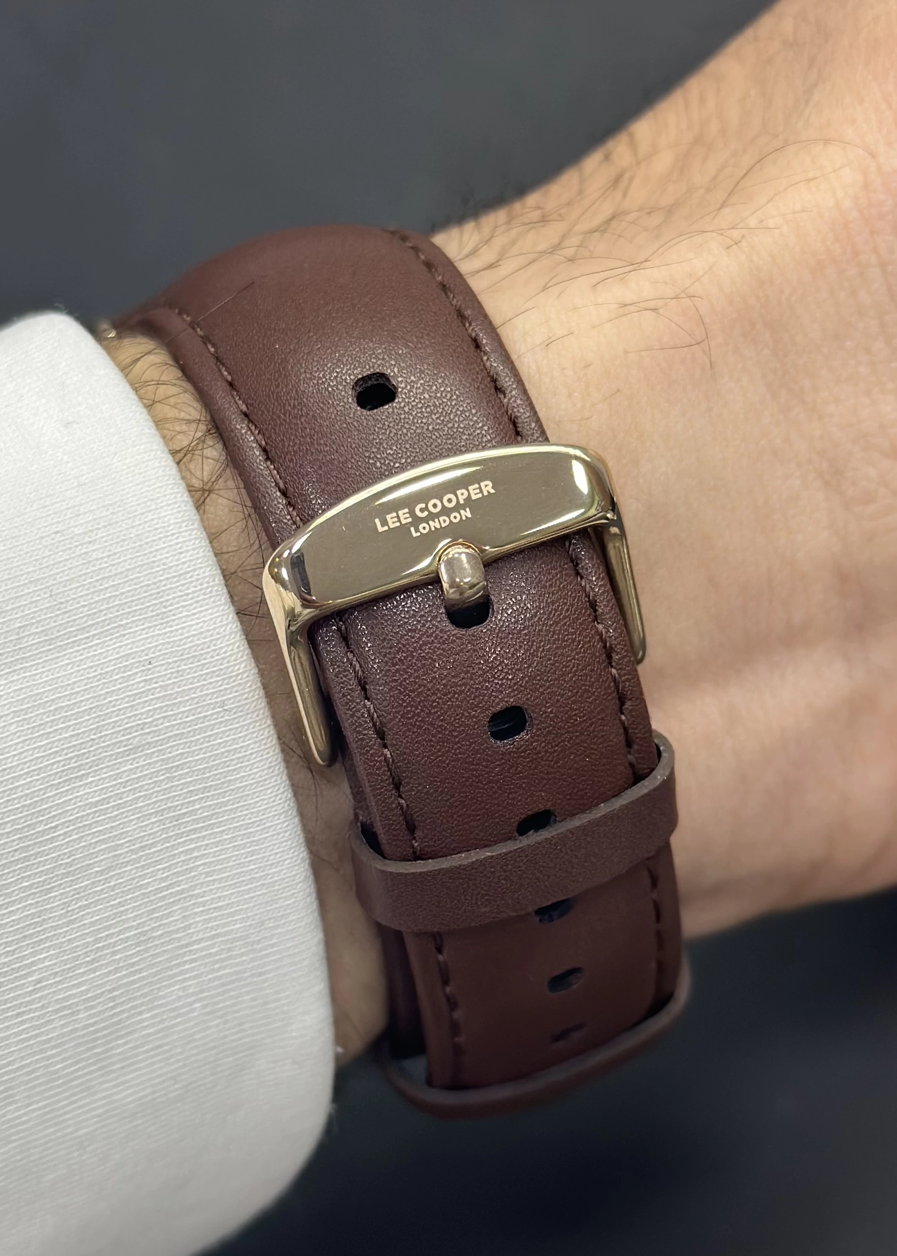 Lee Cooper Orijinal 2 Yıl Garantili Su Geçirmez Deri Kordon Fonksiyonlu Erkek Kol Saati