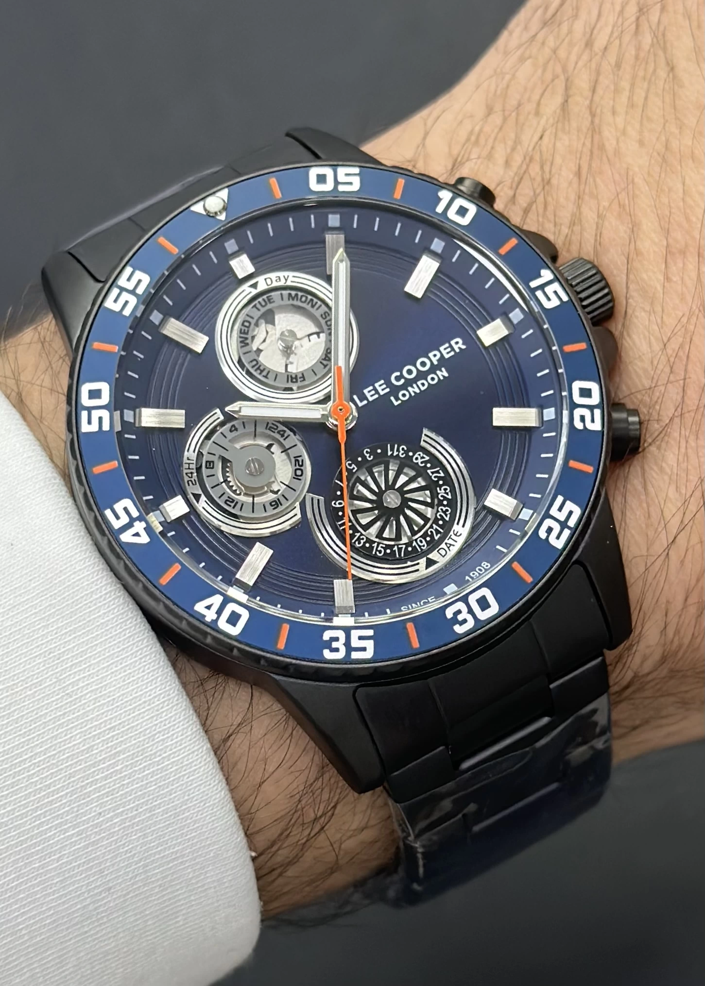 Lee Cooper Orijinal 2 Yıl Garantili Su Geçirmez Metal Kordon Fonksiyonlu Erkek Kol Saati