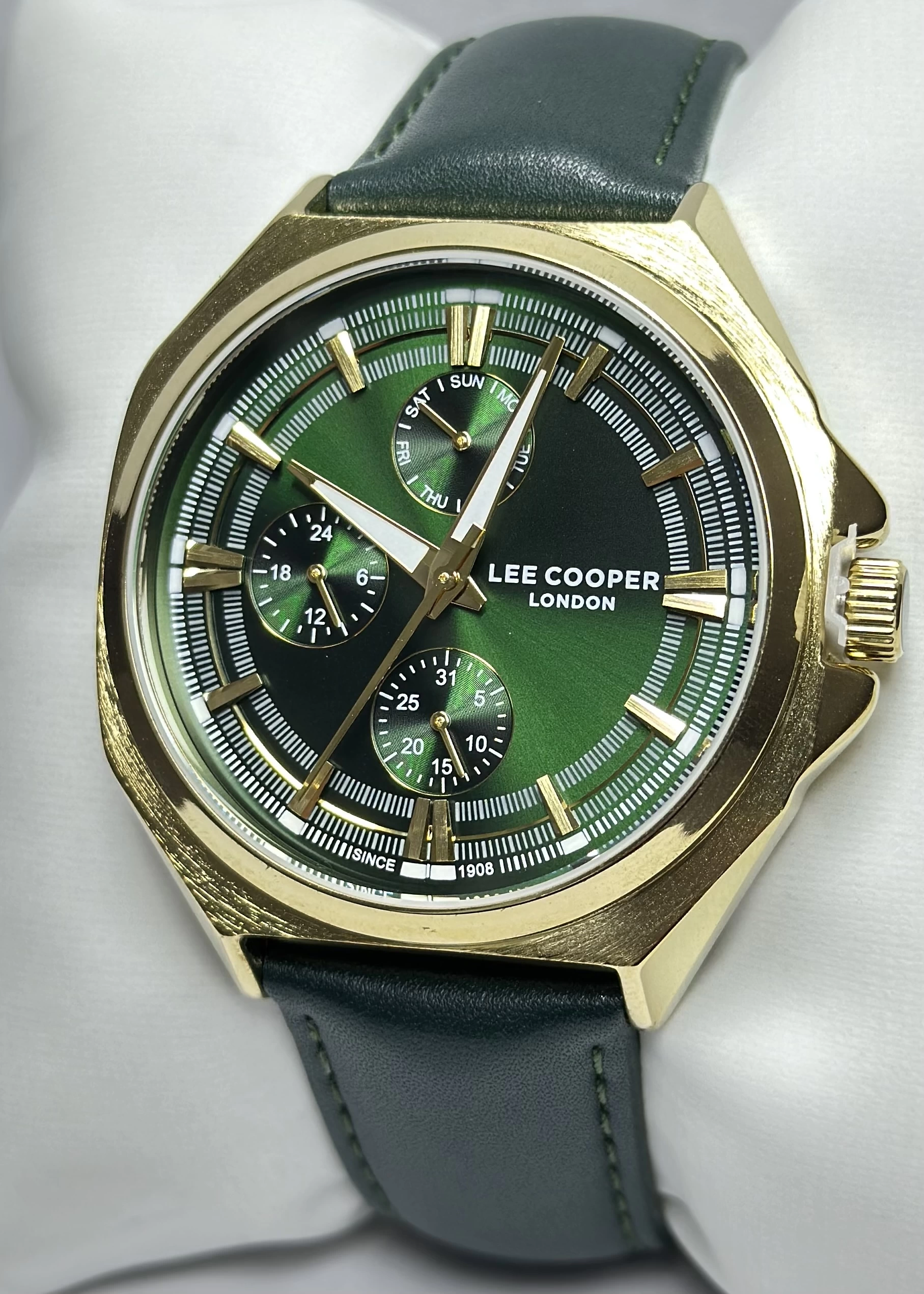 LeeCooperOrijinal 2 Yıl Garantili Su Geçirmez Deri Kordon Fonksiyonlu Erkek Kol Saati