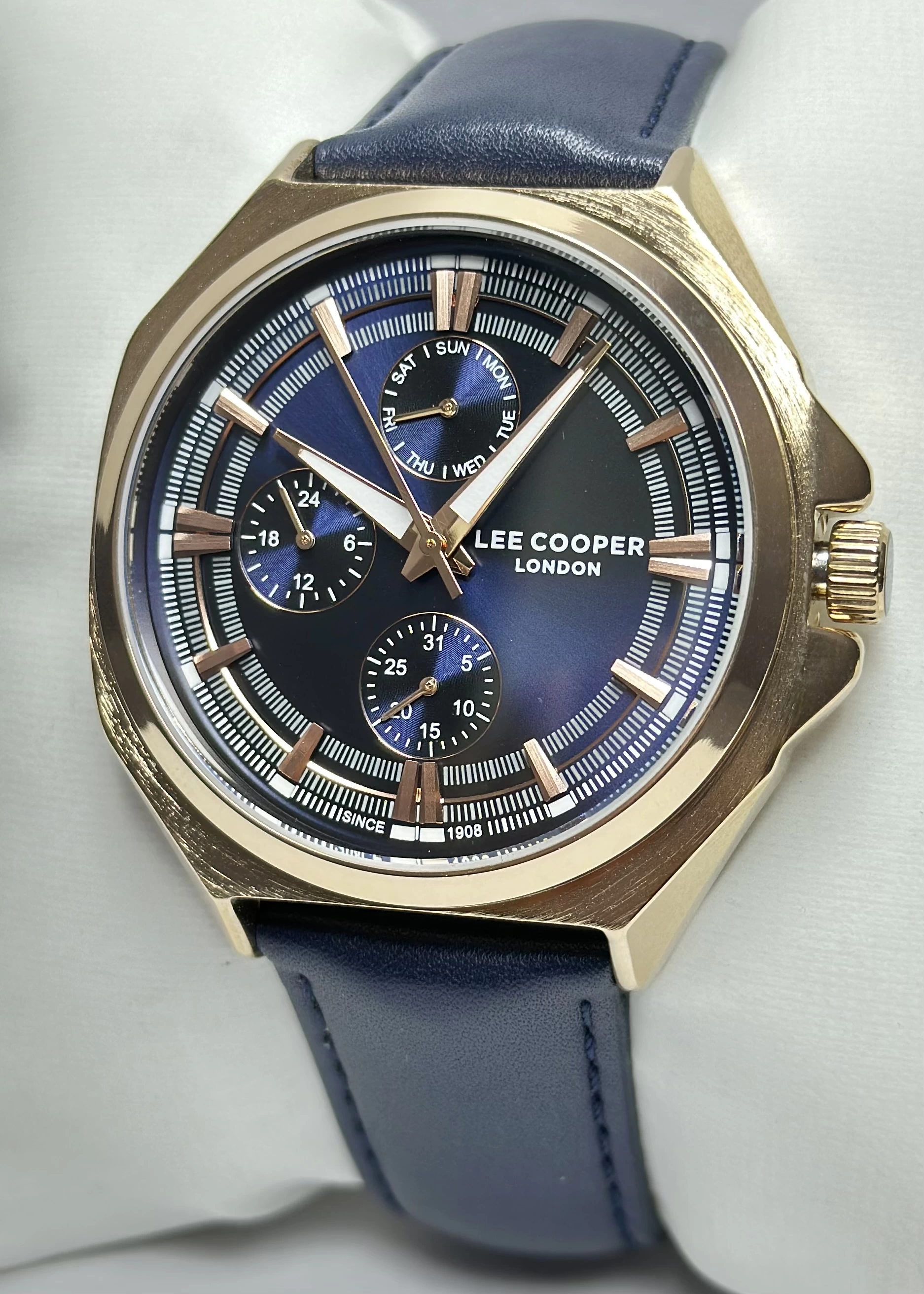 Lee Cooper Orijinal 2 Yıl Garantili Su Geçirmez Deri Kordon Fonksiyonlu Erkek Kol Saati