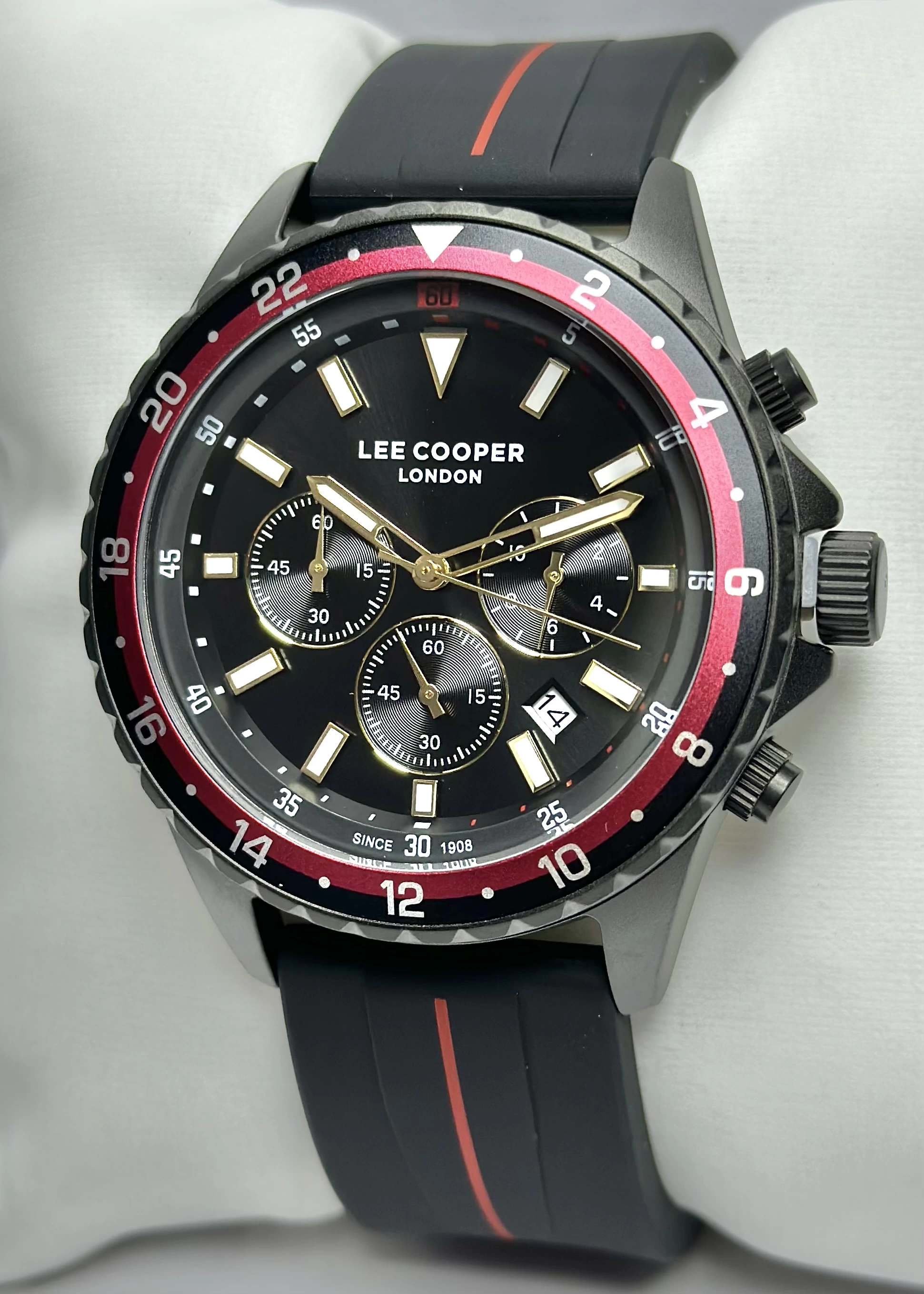 Lee Cooper Orijinal 2 Yıl Garantili Su Geçirmez Silikon Kordon Fonksiyonlu Erkek Kol Saati