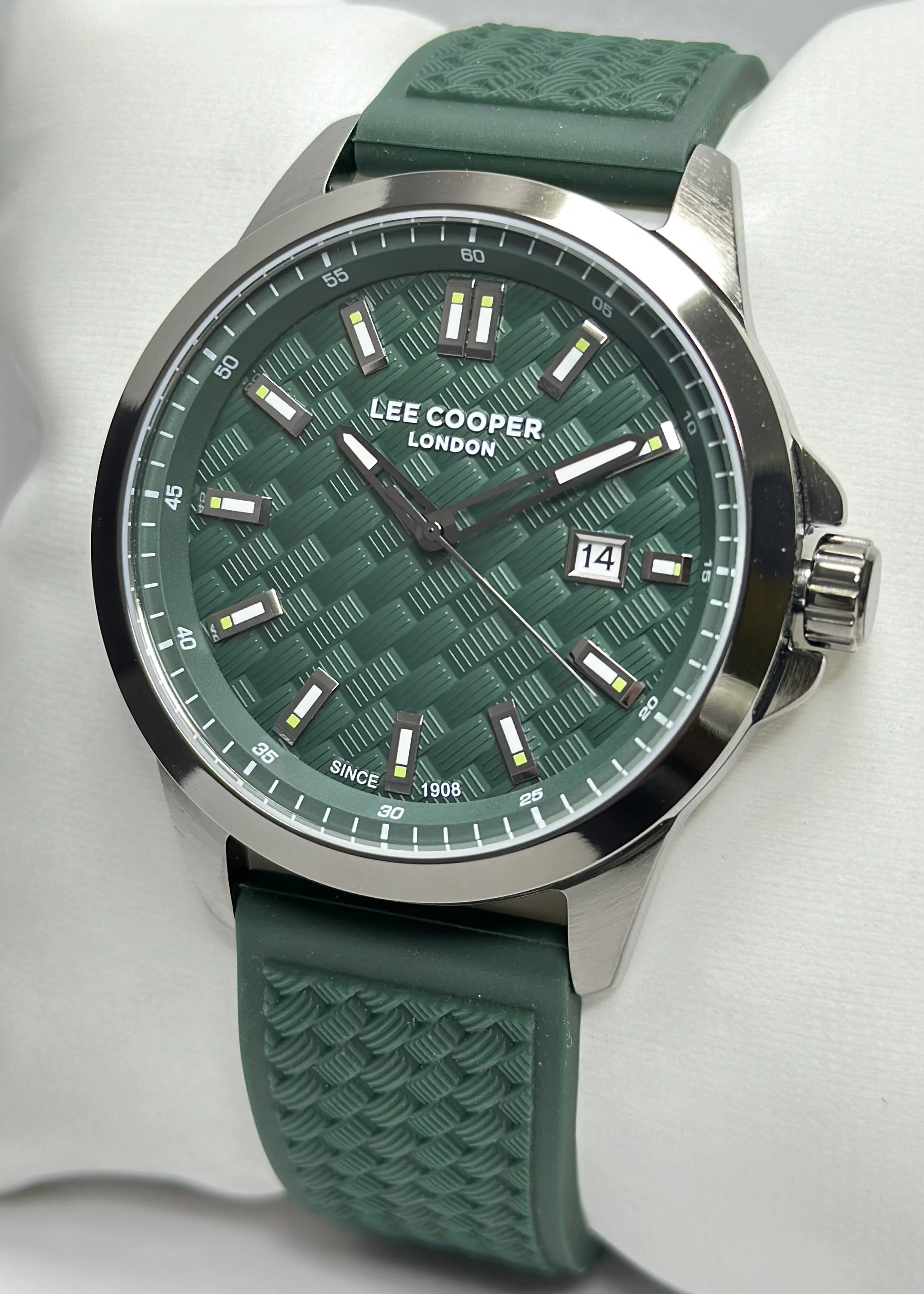 Lee Cooper Orijinal 2 Yıl Garantili Su Geçirmez Silikon Kordon Fonksiyonlu Erkek Kol Saati