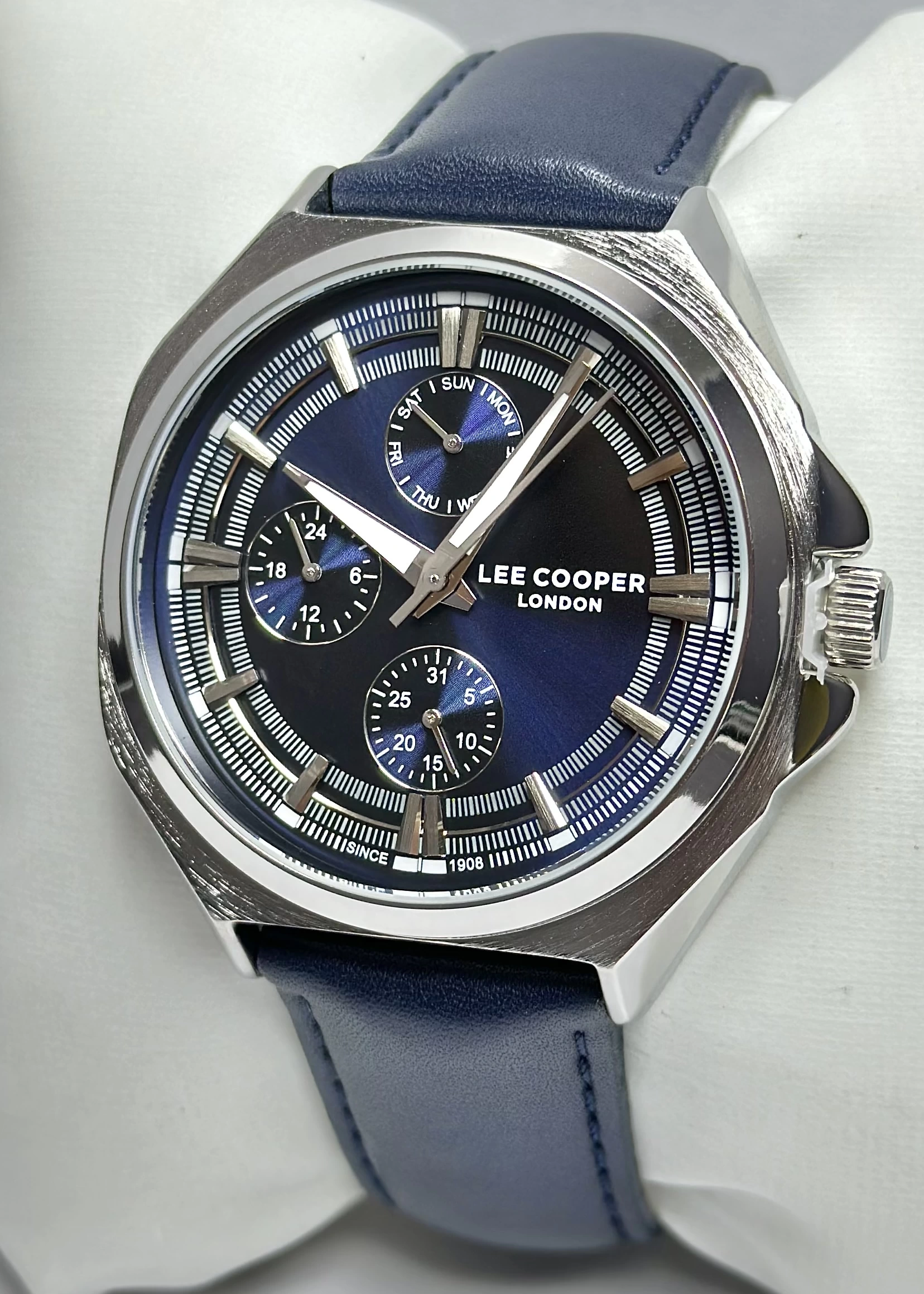 Lee Cooper Orijinal 2 Yıl Garantili Su Geçirmez Deri Kordon Fonksiyonlu Erkek Kol Saati