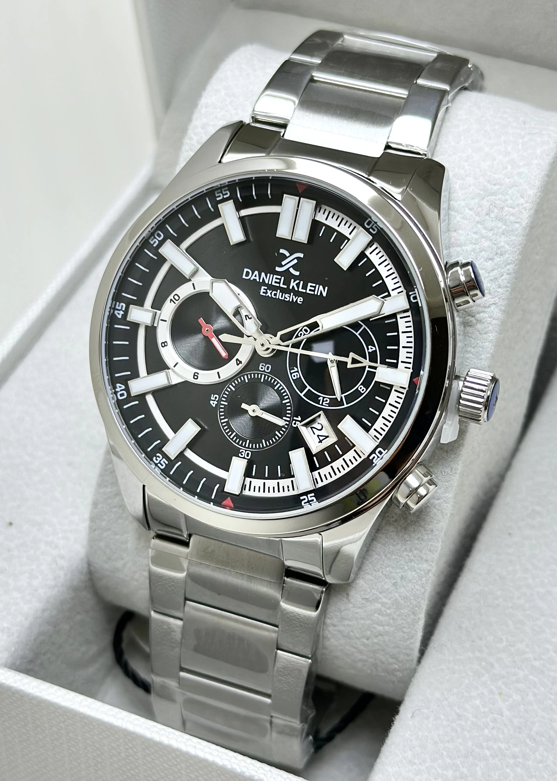 Daniel Klein Orijinal 2 Yıl Garantili Su Geçirmez Çelik Kordon Fonksiyonlu Erkek Kol Saati