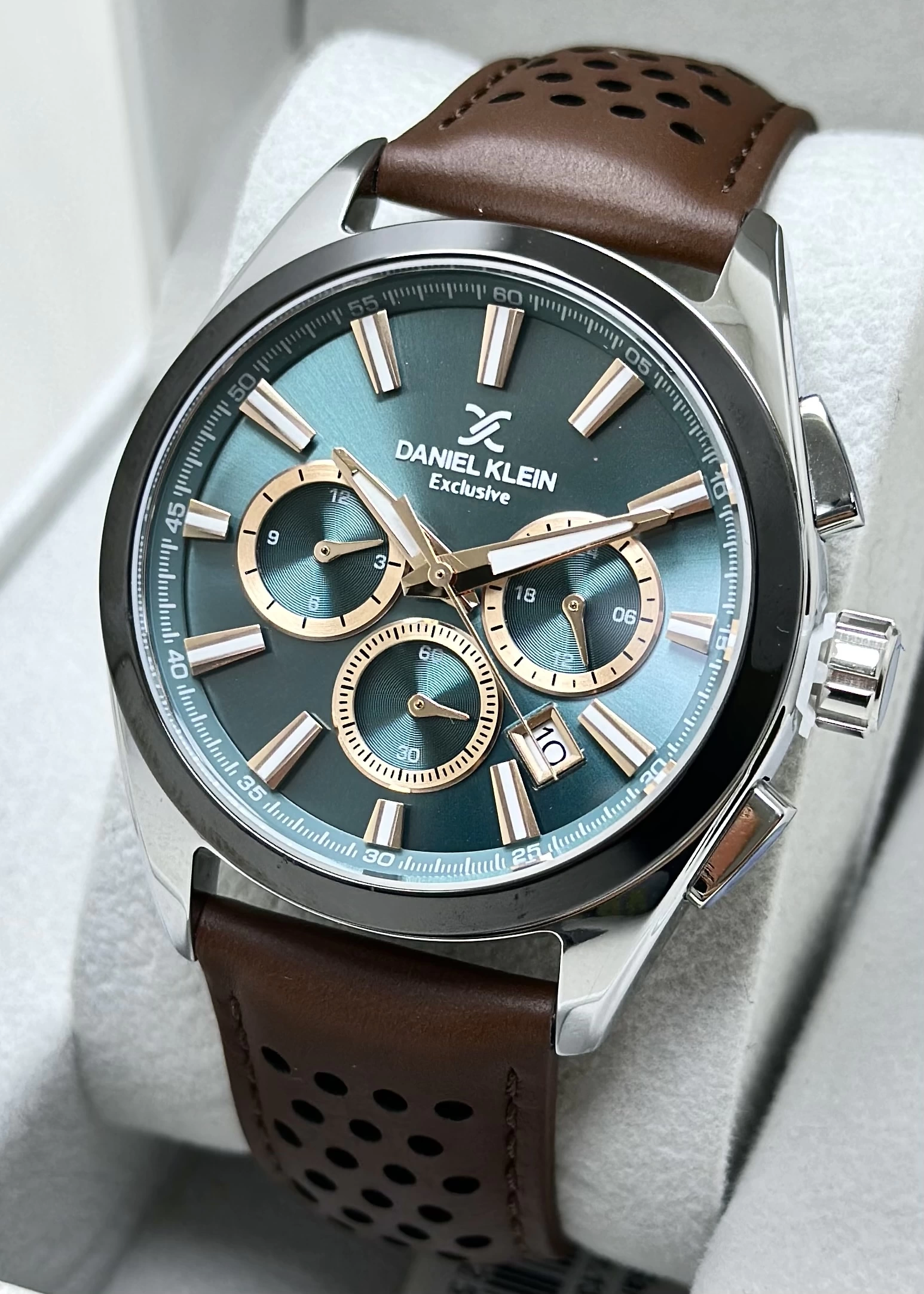 Daniel Klein Orijinal 2 Yıl Garantili Su Geçirmez Deri Kordon Fonksiyonlu Erkek Kol Saati