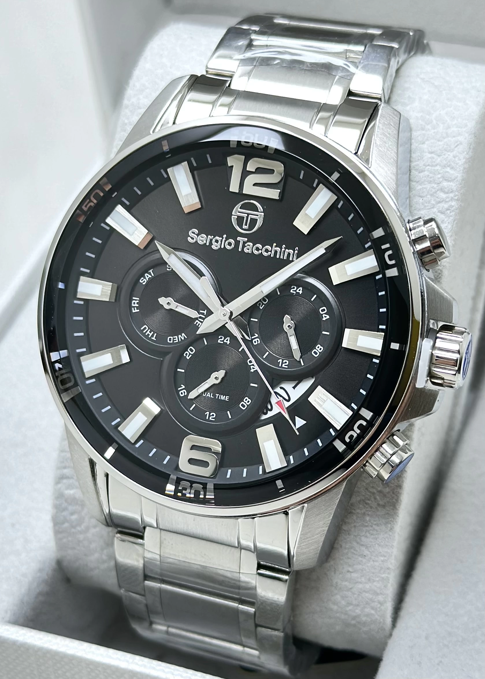 Sergio Tacchini Metal Kordon Foknsiyonlu Erkek Kol Saati