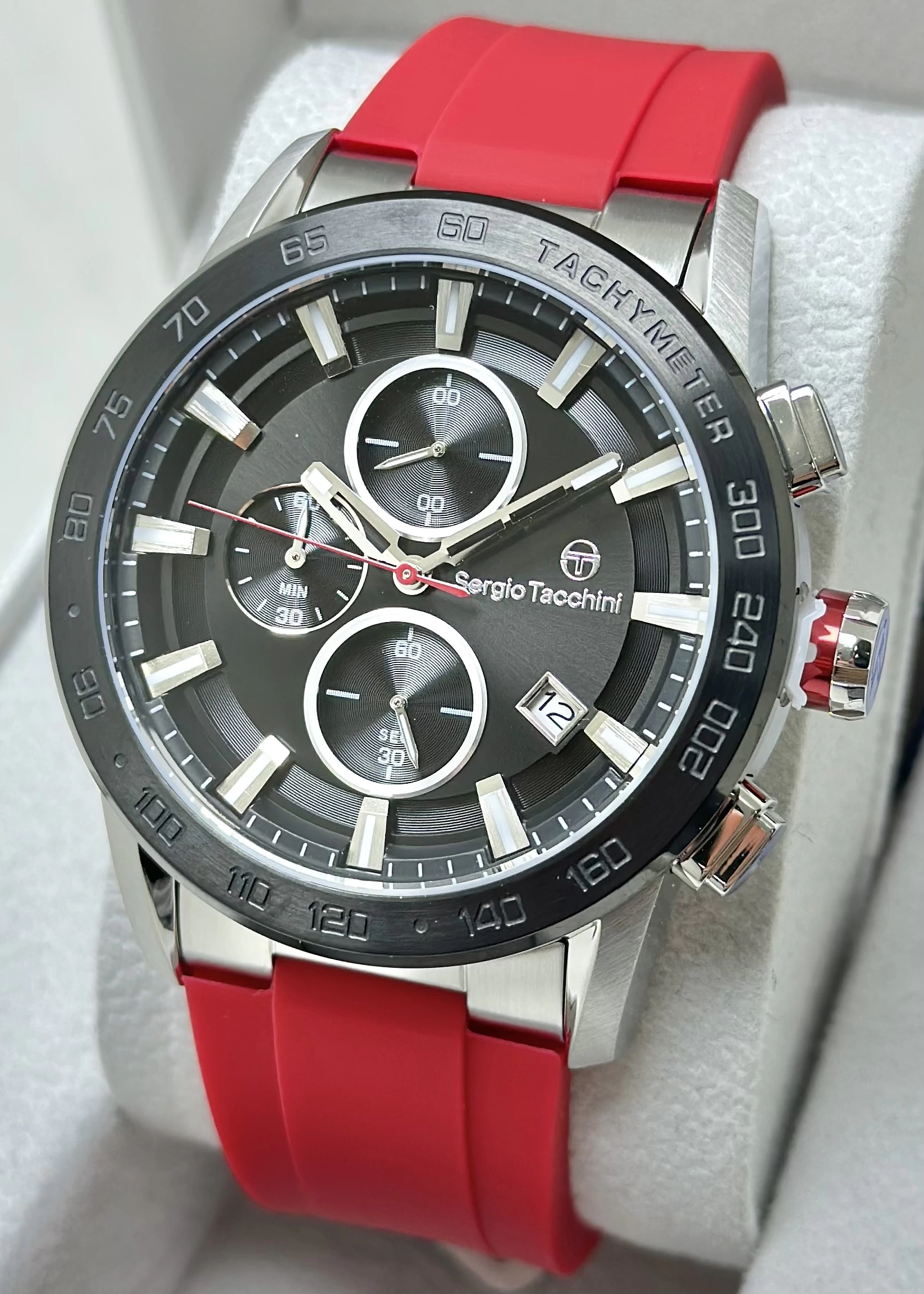 Sergio Tacchini Silikon Kordon Foknsiyonlu Erkek Kol Saati