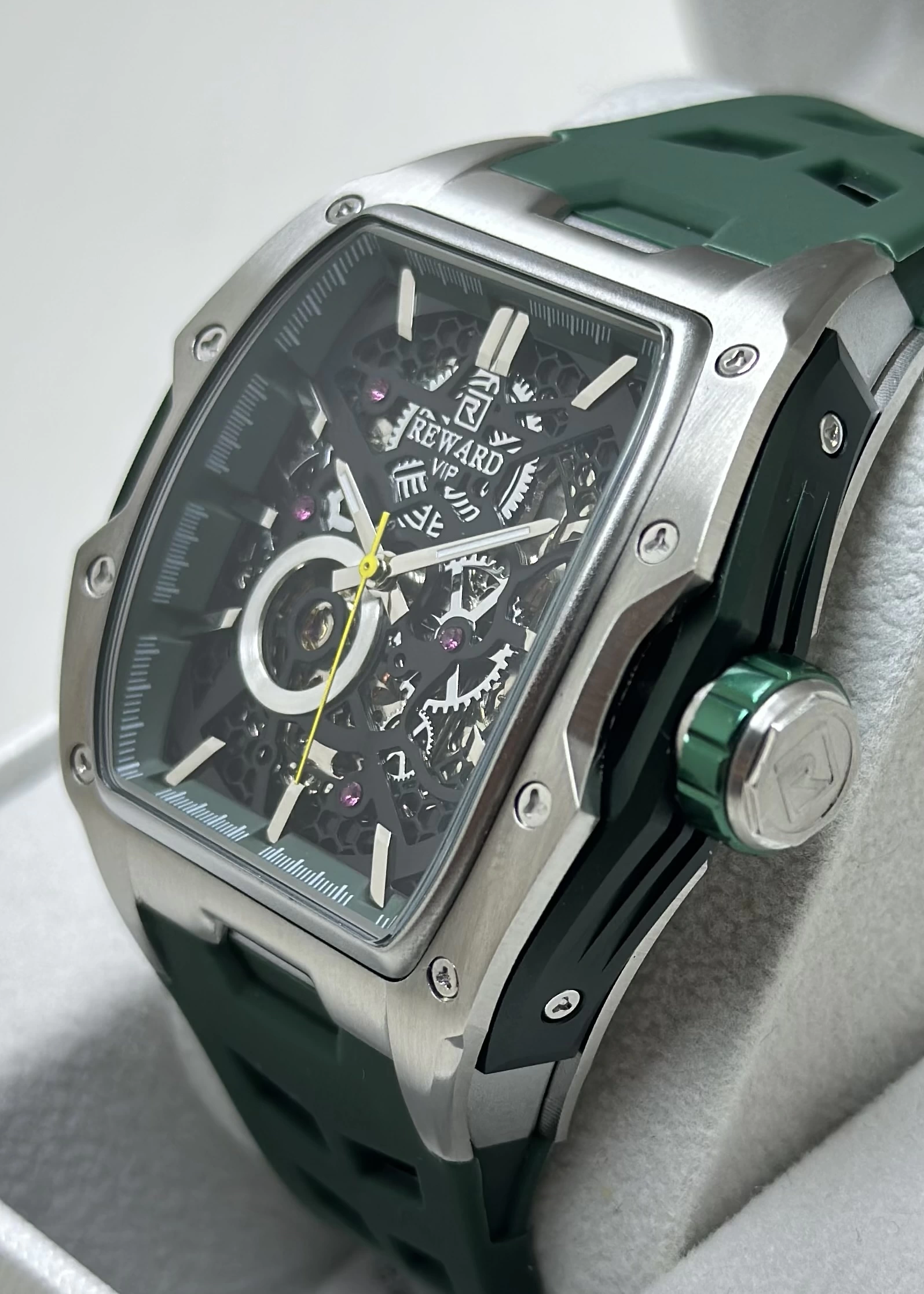 Reward Yeşil Kordon Otomatik Erkek Kol Saati