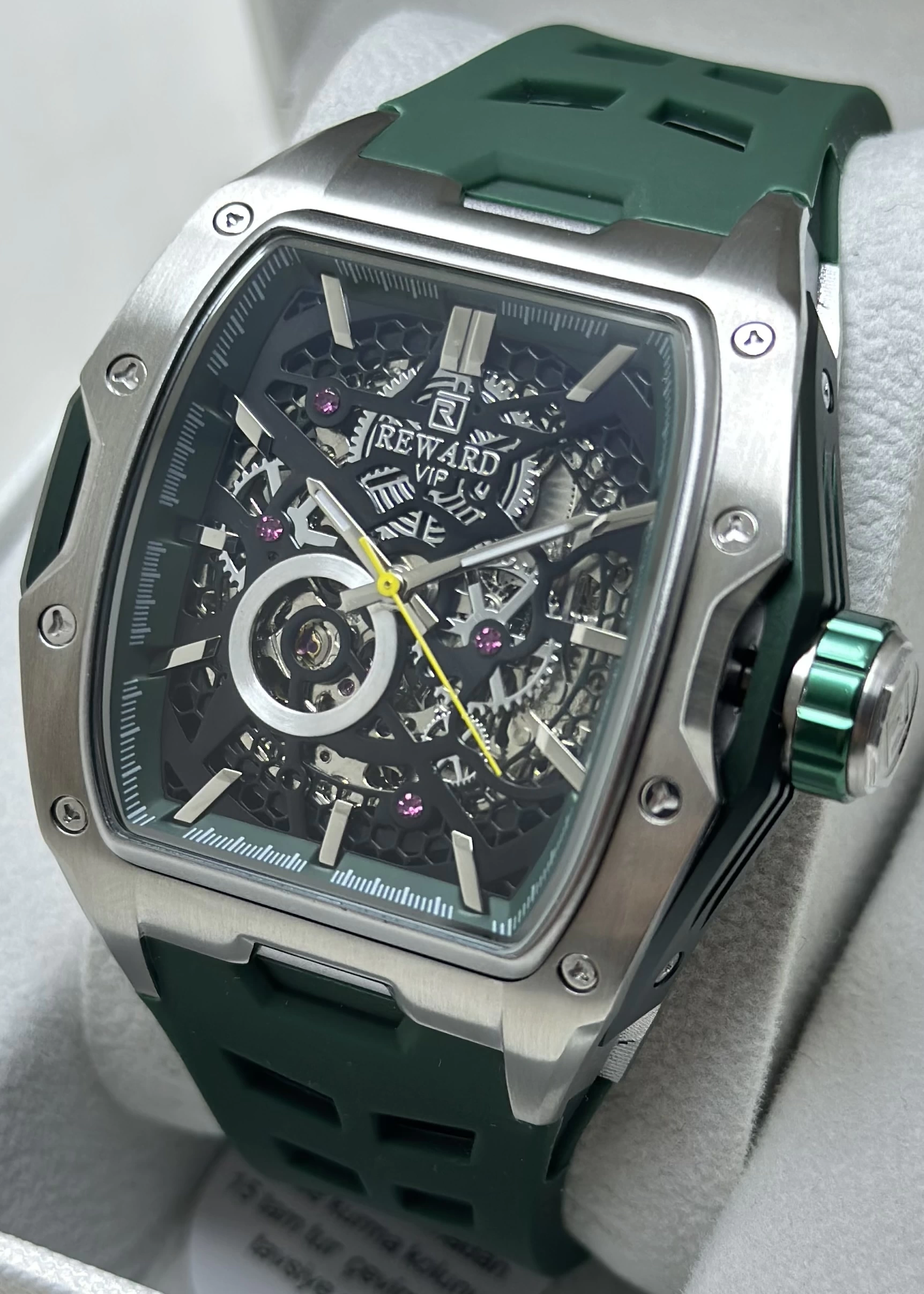 Reward Yeşil Kordon Otomatik Erkek Kol Saati