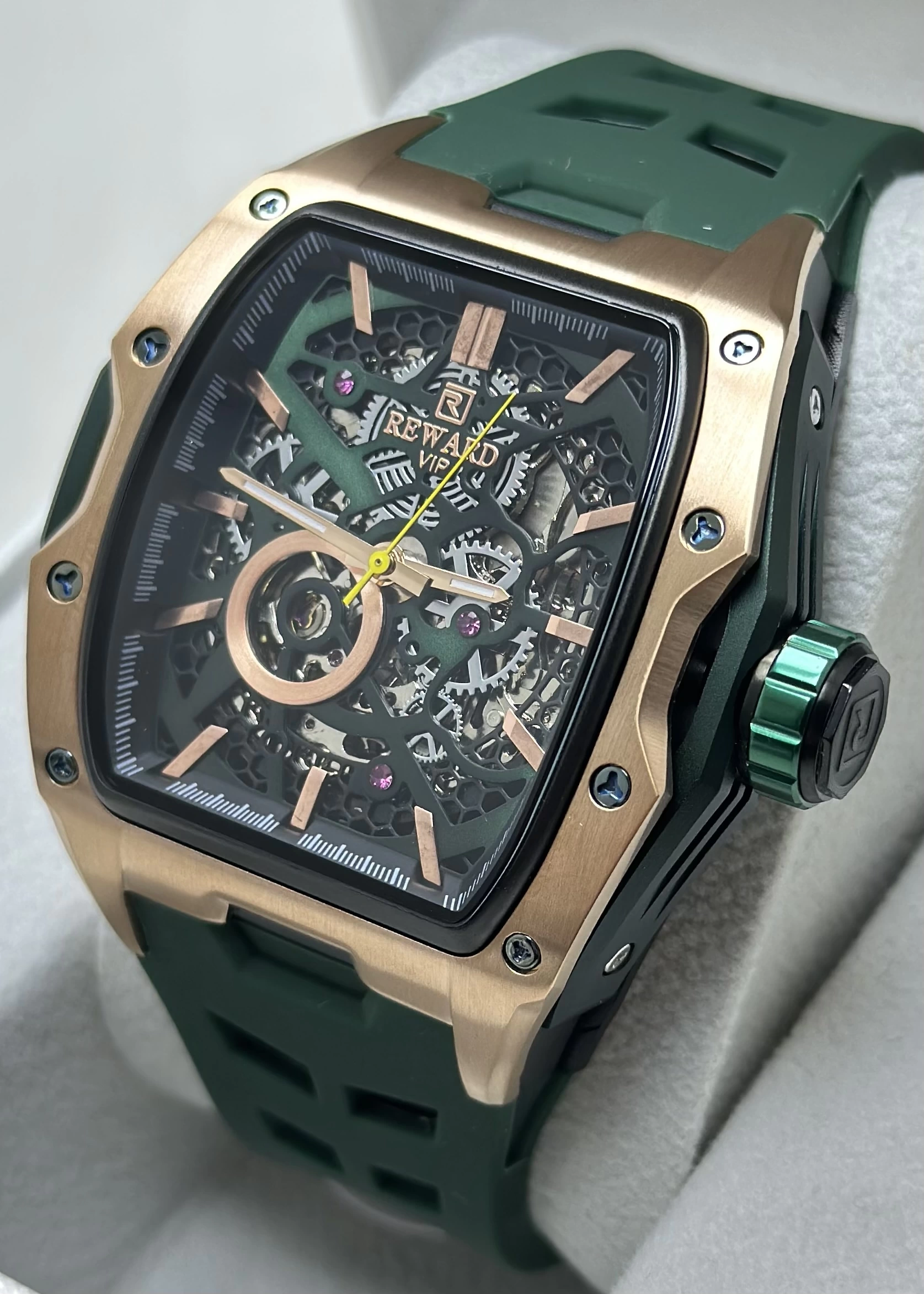 Reward Yeşil Kordon Otomatik Erkek Kol Saati