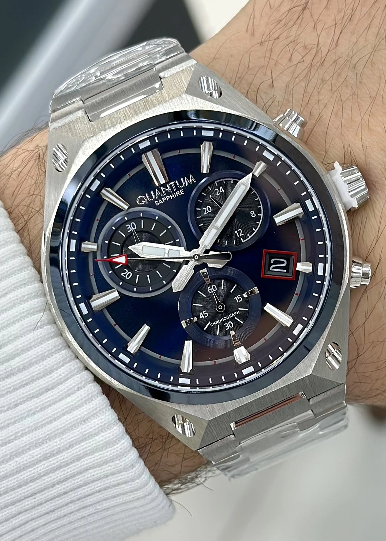 Quantum Orijinal 2 Yıl Garantili Su Geçirmez Çelik Kordon Fonksiyonlu Erkek Kol Saati