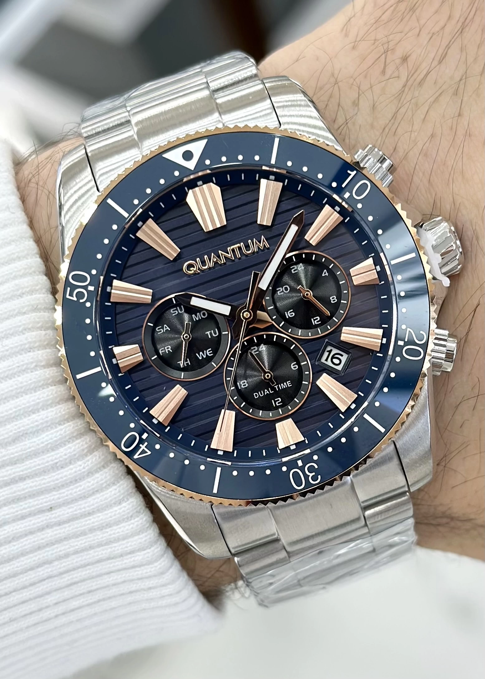 Quantum Orijinal 2 Yıl Garantili Su Geçirmez Çelik Kordon Fonksiyonlu Erkek Kol Saati