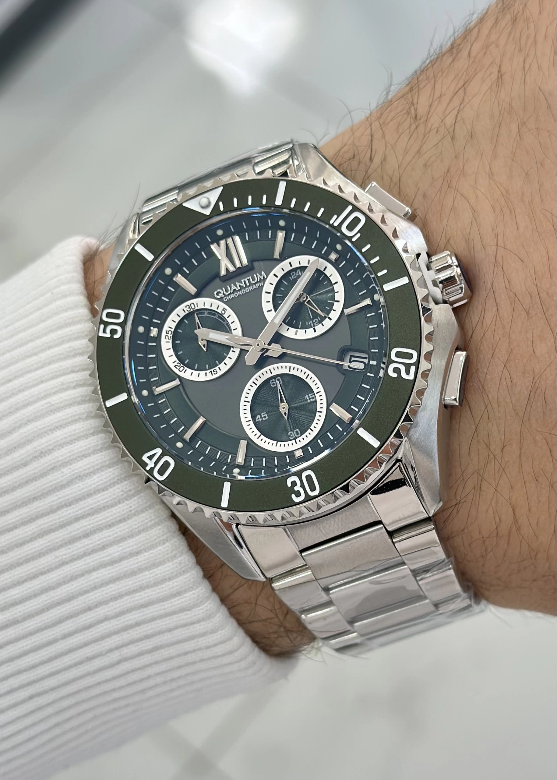 Quantum Çelik Kordon Fonksiyonlu Su Geçirmez Erkek Kol Saati