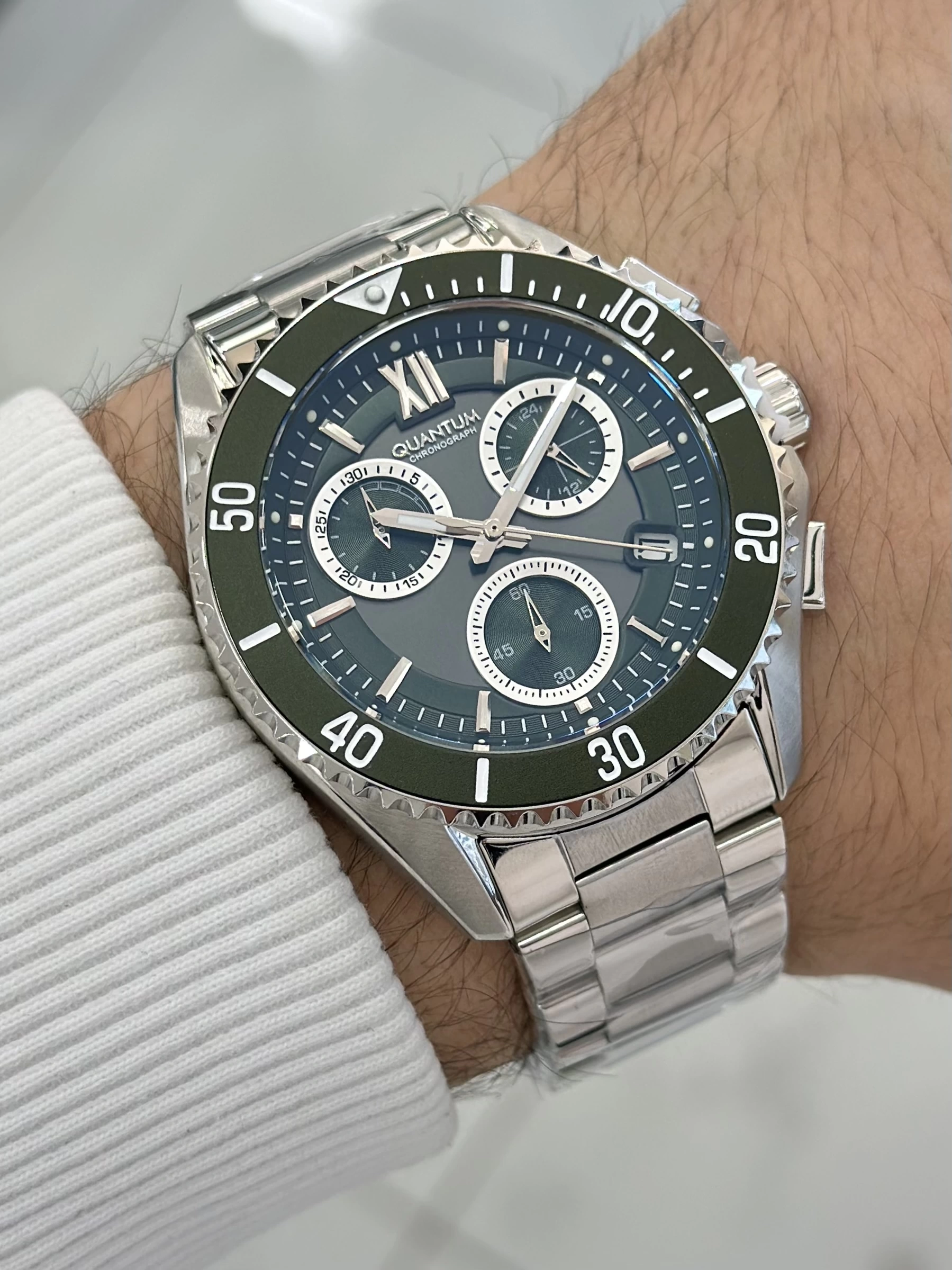 Quantum Çelik Kordon Fonksiyonlu Su Geçirmez Erkek Kol Saati