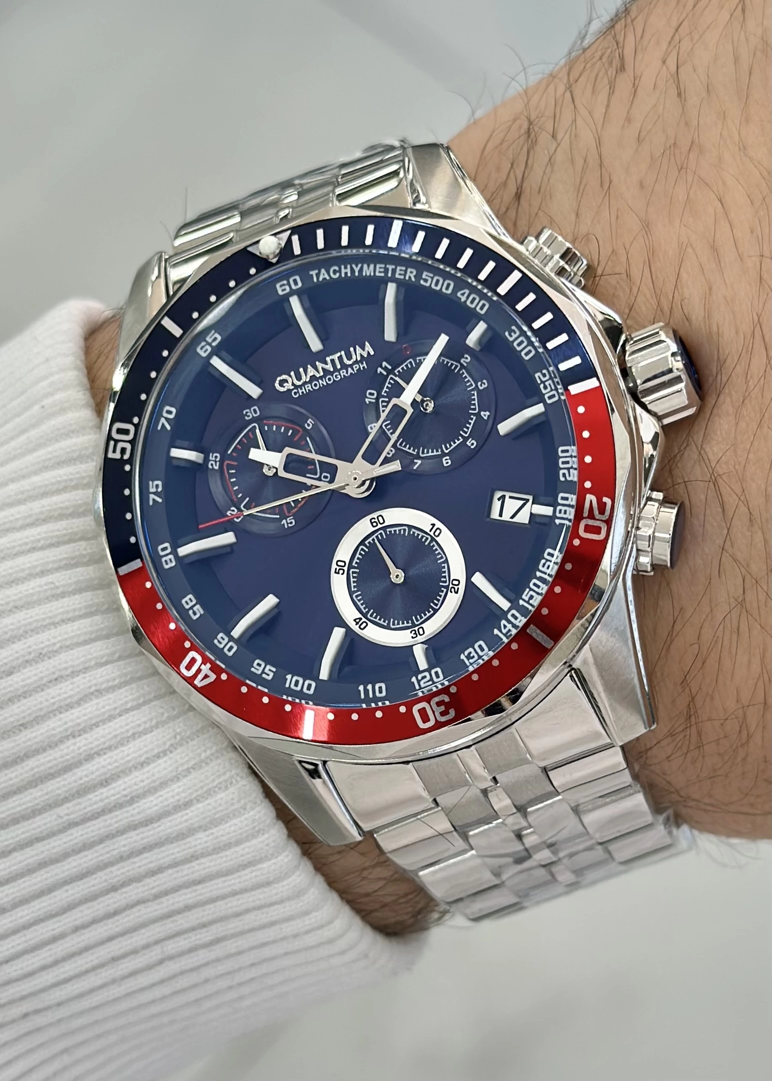 Quantum Çelik Kordon Fonksiyonlu Su Geçirmez Erkek Kol Saati