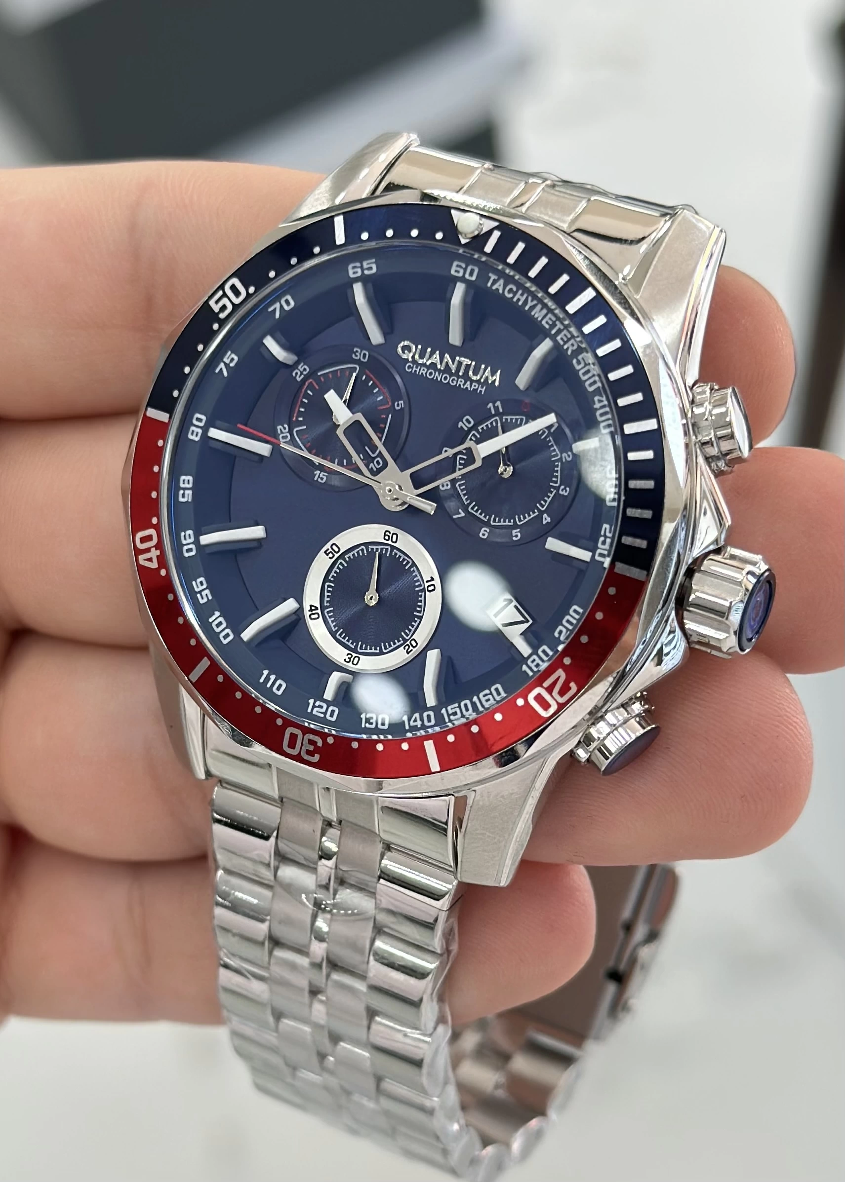 Quantum Çelik Kordon Fonksiyonlu Su Geçirmez Erkek Kol Saati