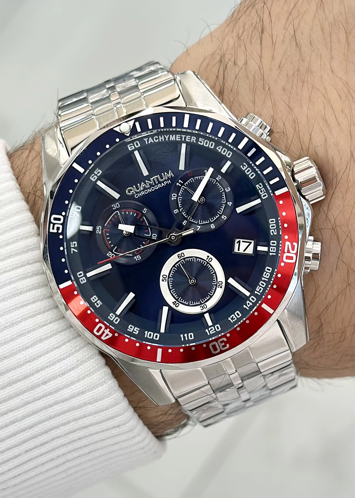 Quantum Çelik Kordon Fonksiyonlu Su Geçirmez Erkek Kol Saati