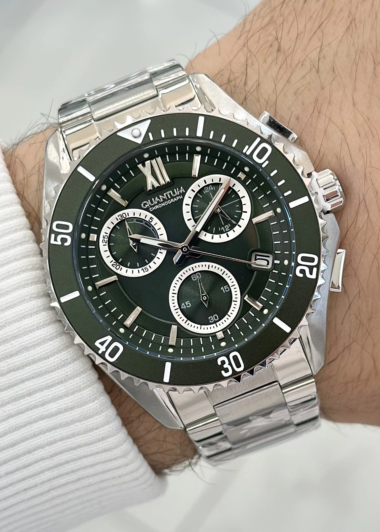 Quantum Çelik Kordon Fonksiyonlu Su Geçirmez Erkek Kol Saati