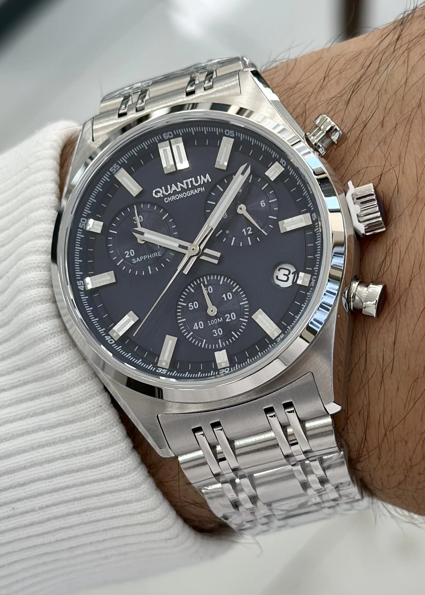 Quantum Çelik Kordon Fonksiyonlu Erkek Kol Saati