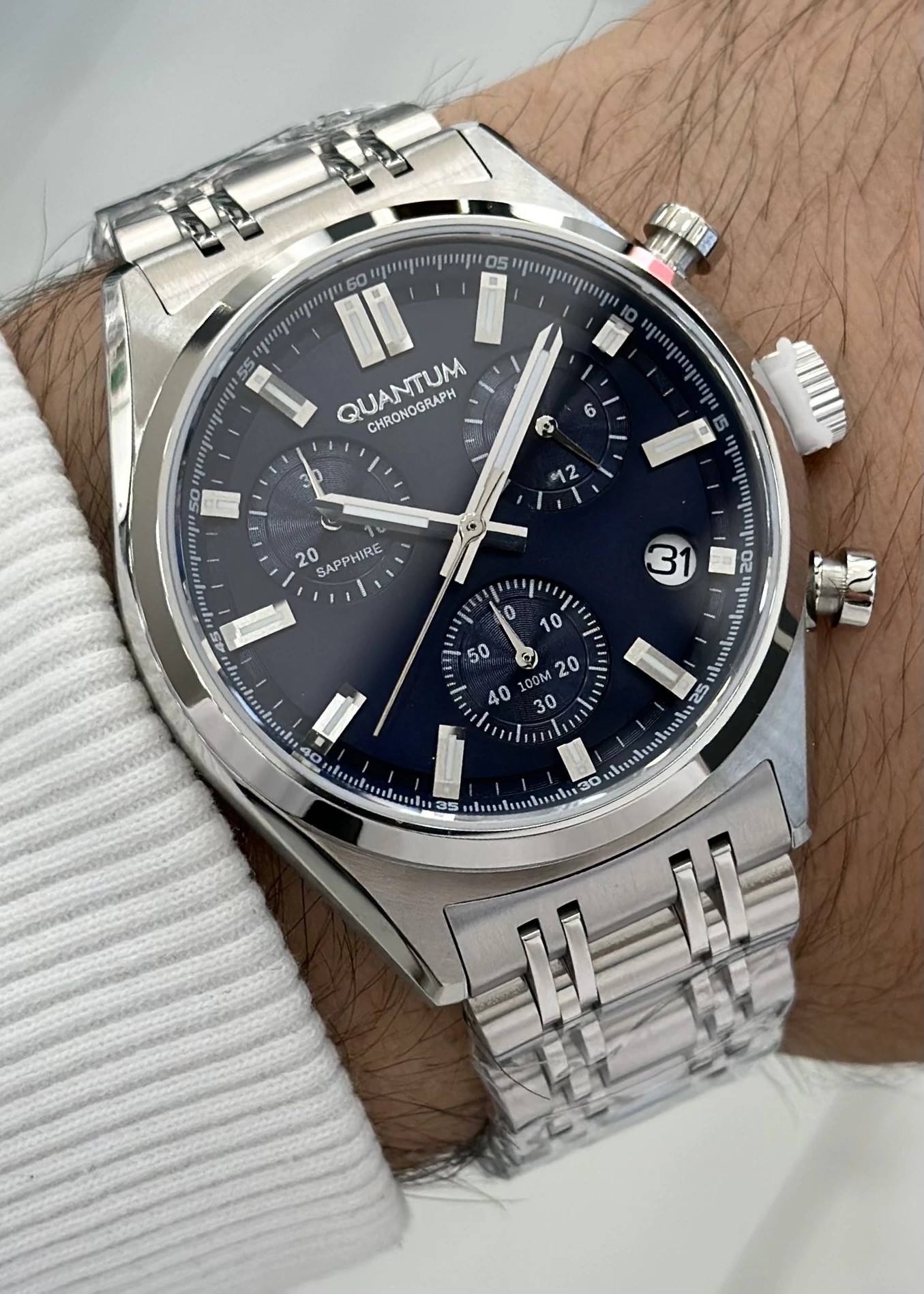 Quantum Çelik Kordon Fonksiyonlu Erkek Kol Saati