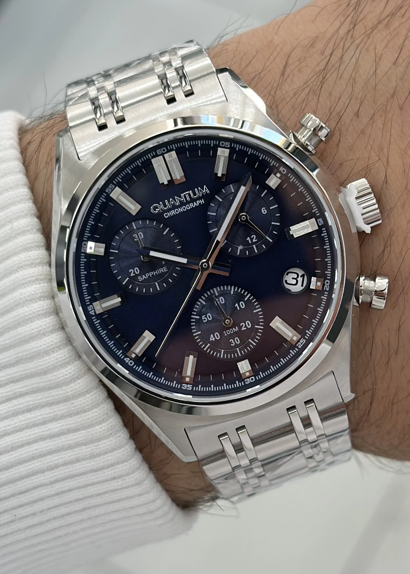 Quantum Çelik Kordon Fonksiyonlu Erkek Kol Saati