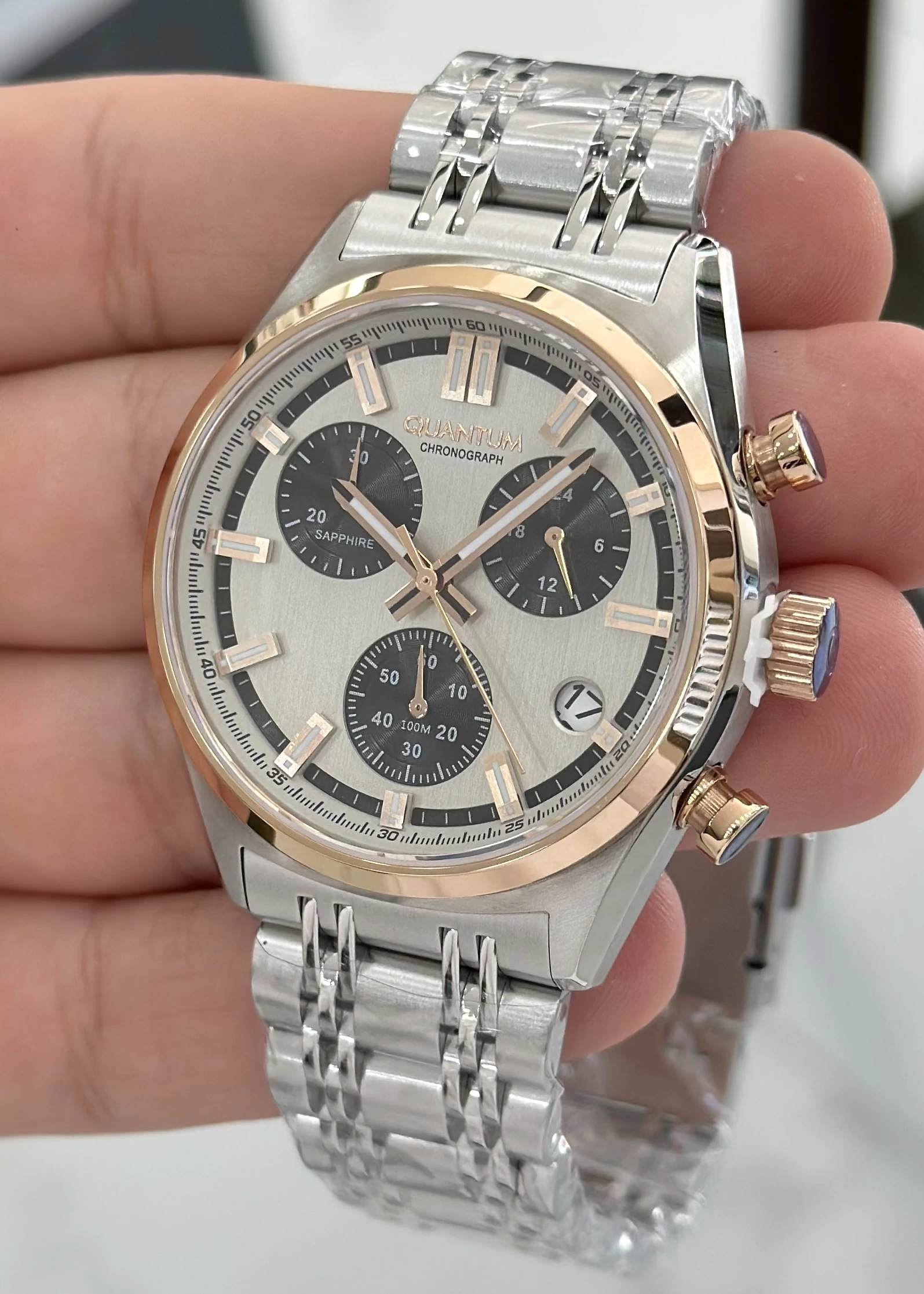 Quantum Çelik Kordon Fonksiyonlu Erkek Kol Saati