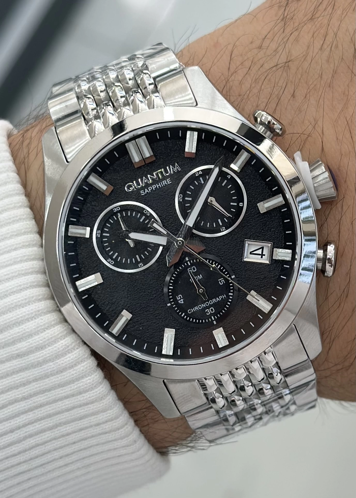 Quantum Çelik Kordon Fonksiyonlu Erkek Kol Saati