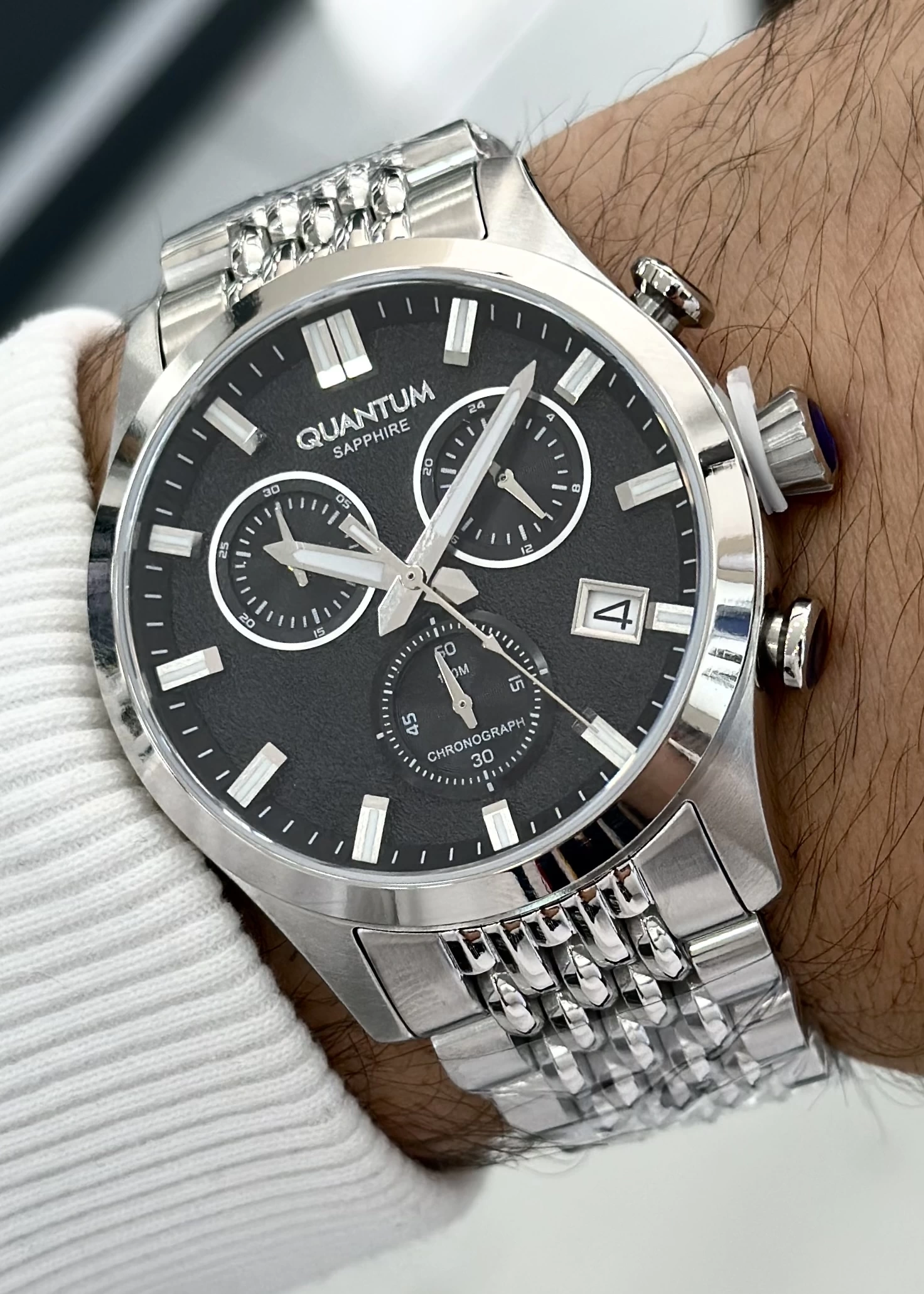 Quantum Çelik Kordon Fonksiyonlu Erkek Kol Saati