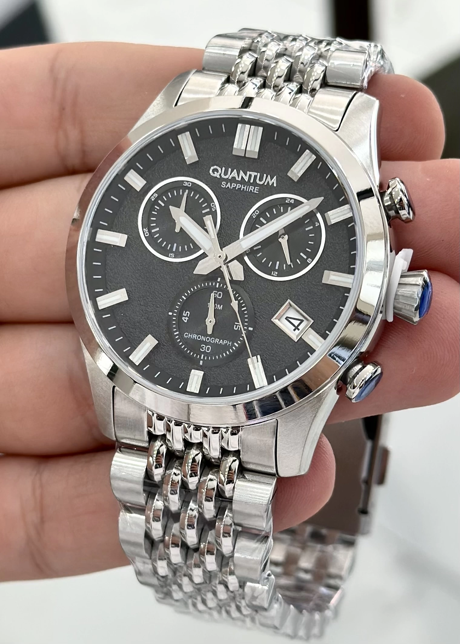 Quantum Çelik Kordon Fonksiyonlu Erkek Kol Saati