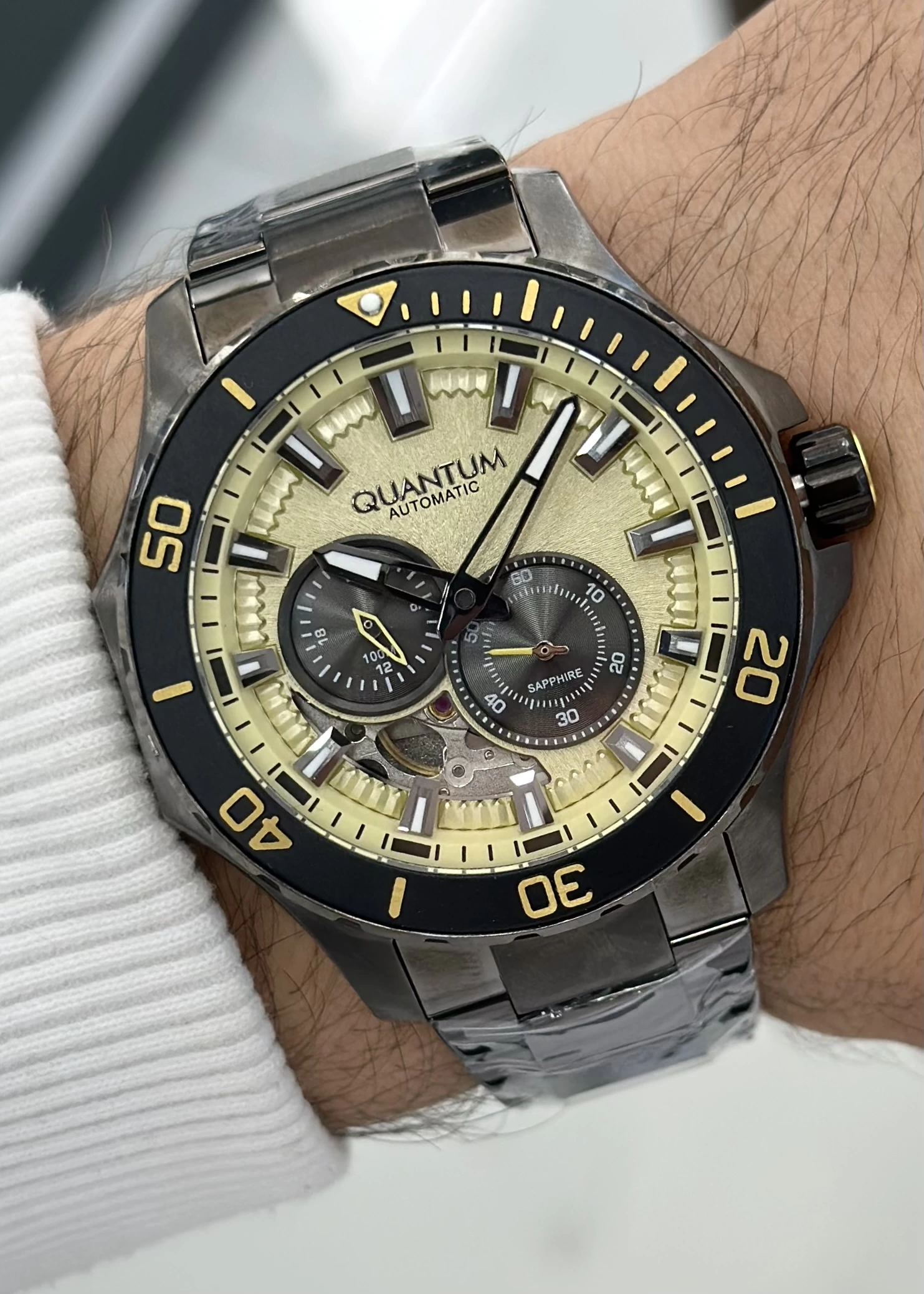 Quantum Çelik Kordon Fonksiyonlu Erkek Kol Saati