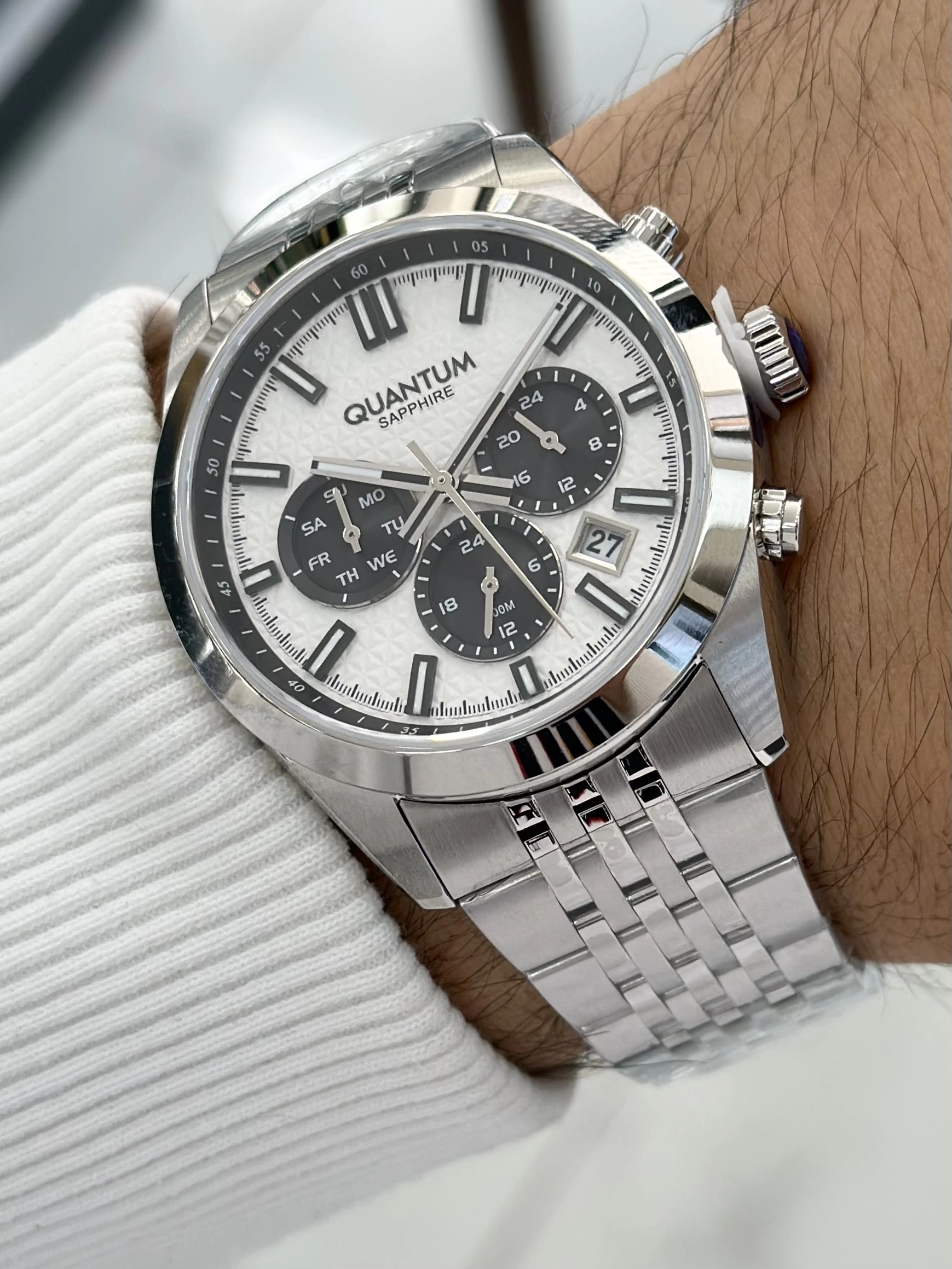 Quantum Çelik Kordon Fonksiyonlu Erkek Kol Saati