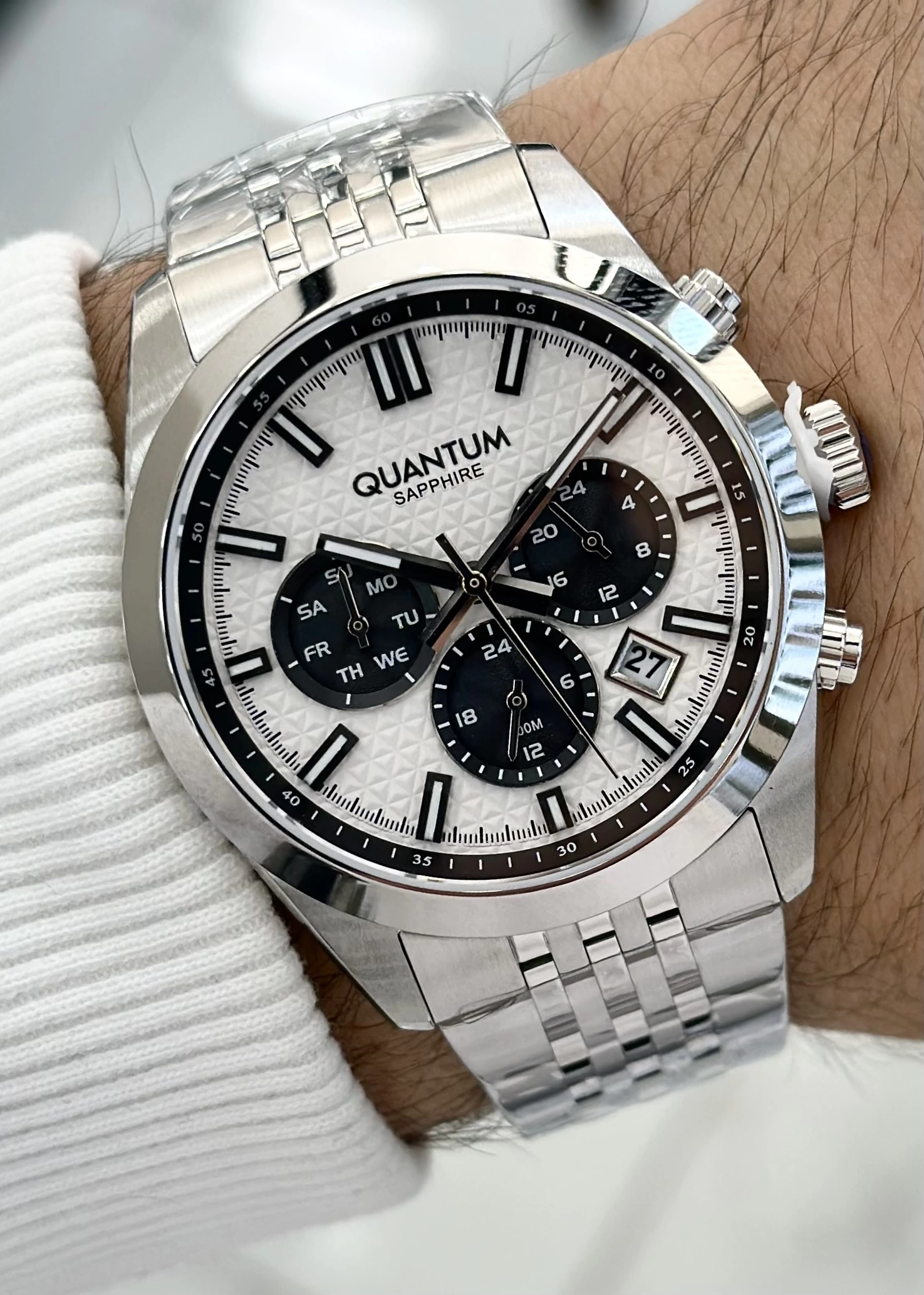 Quantum Çelik Kordon Fonksiyonlu Erkek Kol Saati