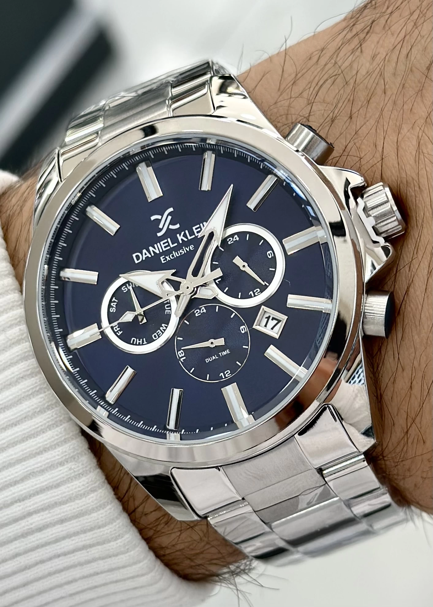 Daniel Klein Hediyelik Orijinal Erkek Kol Saati Su Geçirmez Çelik Kordon Hediye Bileklik DKE2025B6