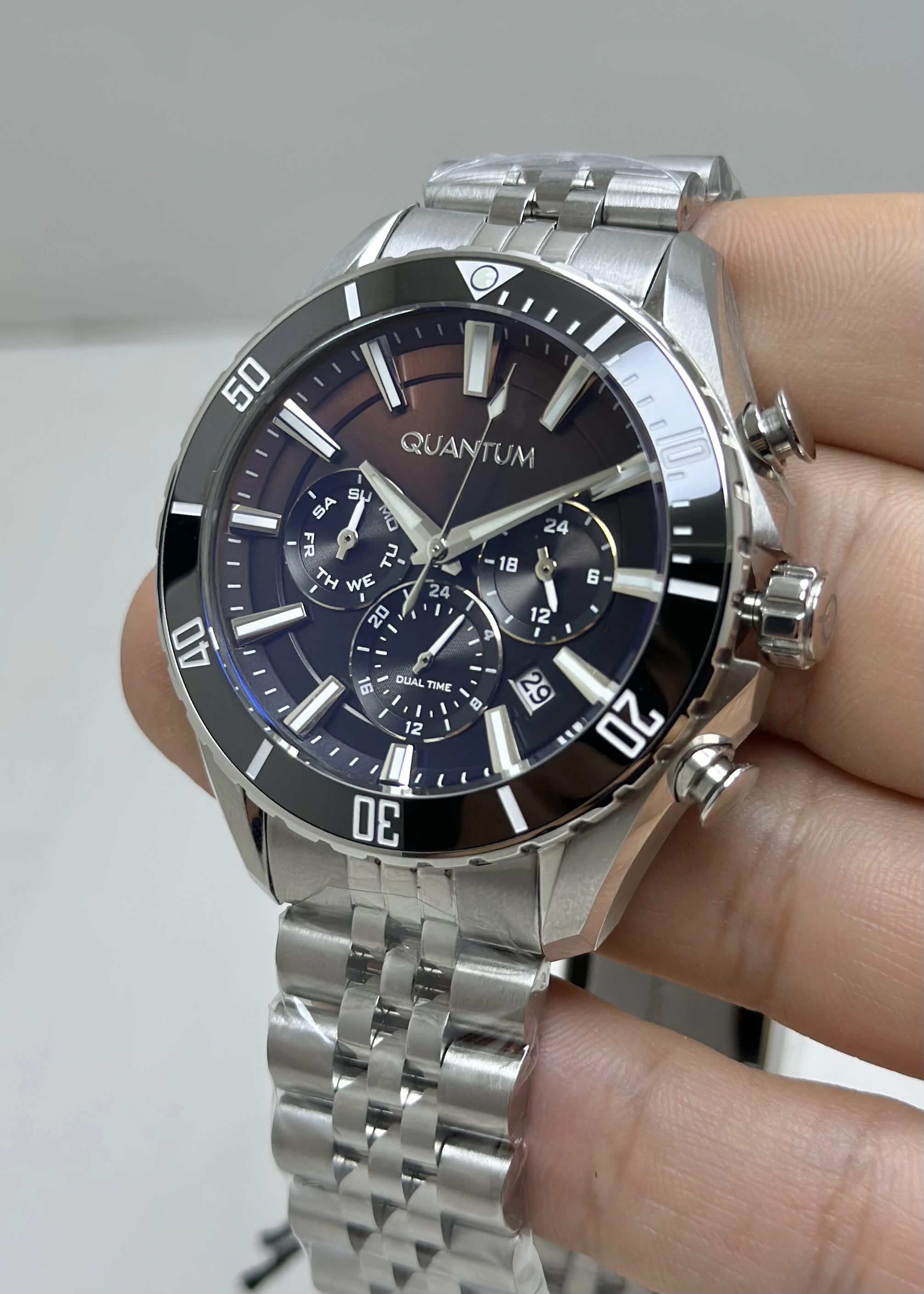 Quantum Orijinal 2 Yıl Garantili Su Geçirmez Çelik Kordon Fonksiyonlu Erkek Kol Saati